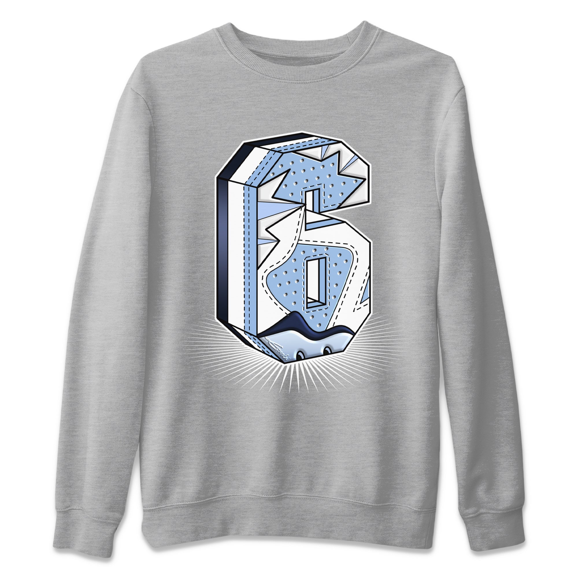 Six Statue Unisex Tops - Air Jordan 6 UNC
