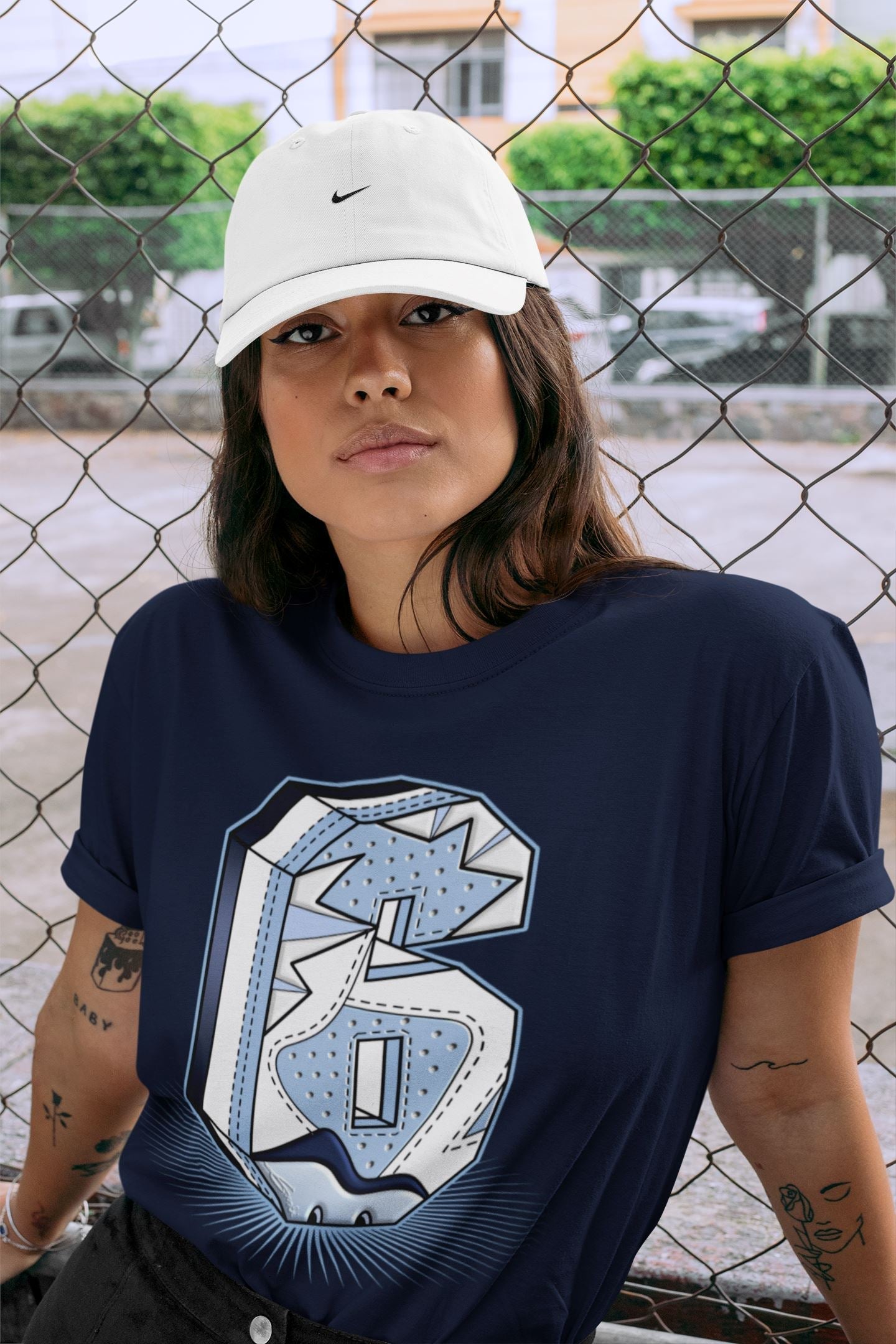 Six Statue Unisex Tops - Air Jordan 6 UNC