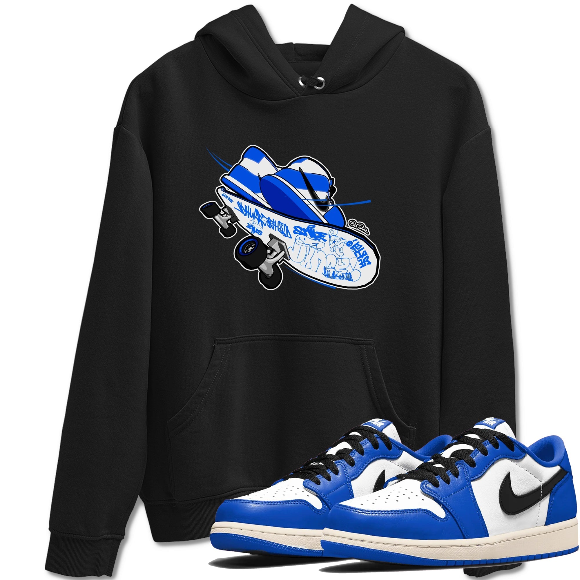 Skateboard snkmatch Tees - Air Jordan 1 Game Royal