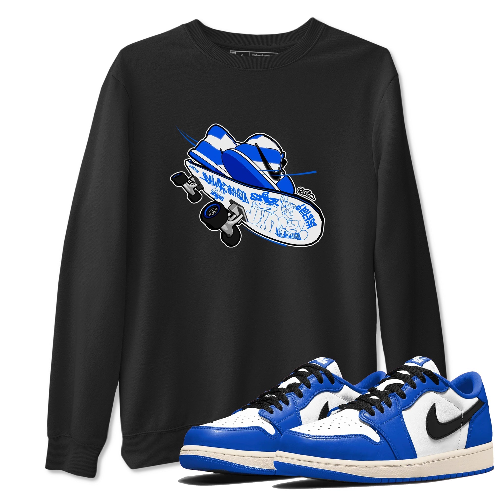 Skateboard snkmatch Tees - Air Jordan 1 Game Royal
