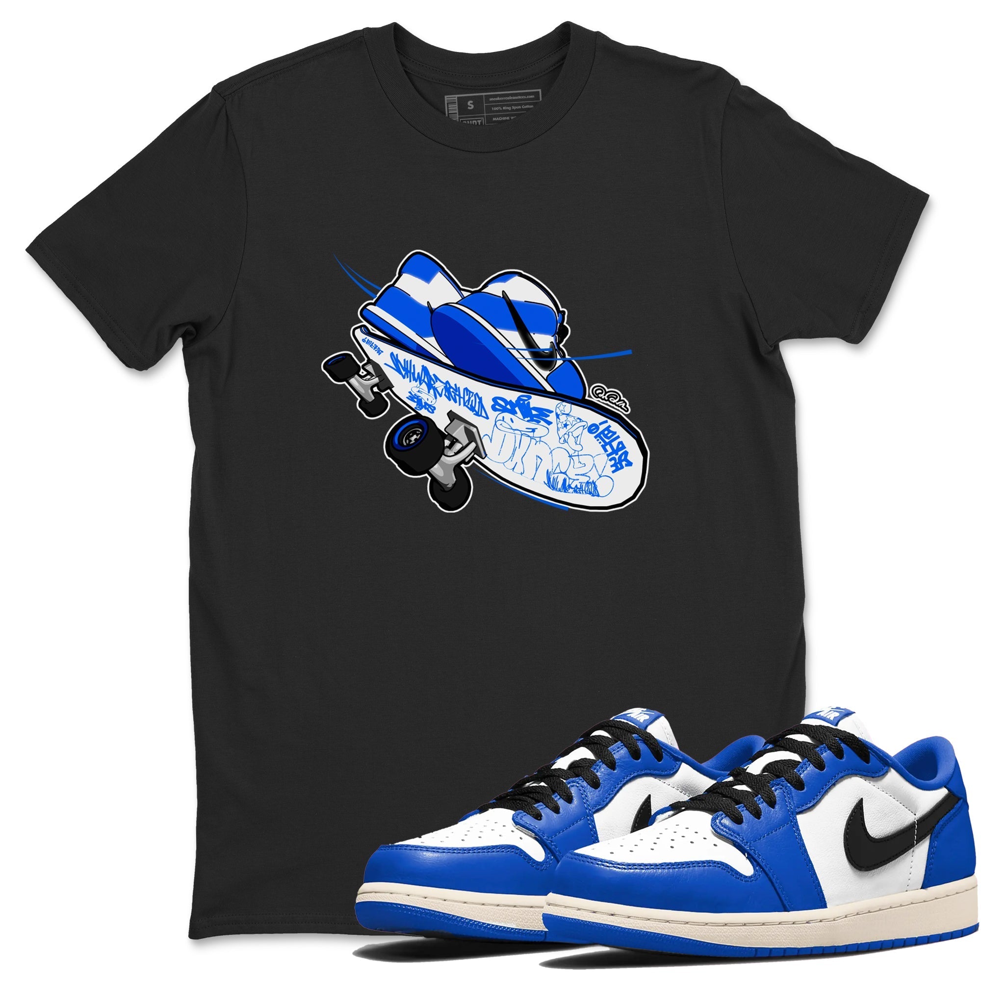 Skateboard snkmatch Tees - Air Jordan 1 Game Royal