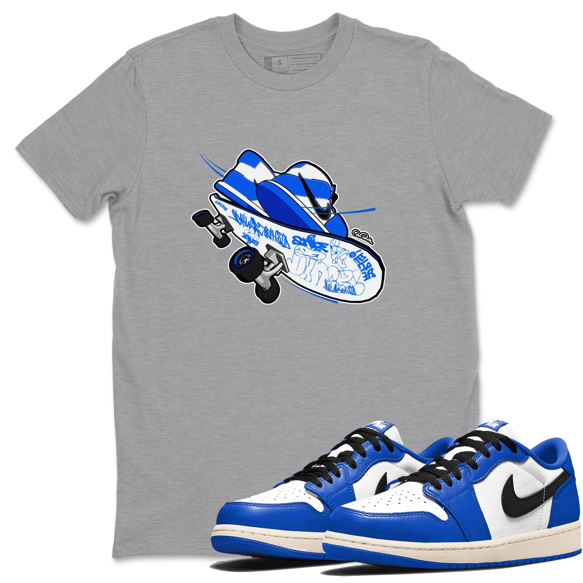 Skateboard snkmatch Tees - Air Jordan 1 Game Royal