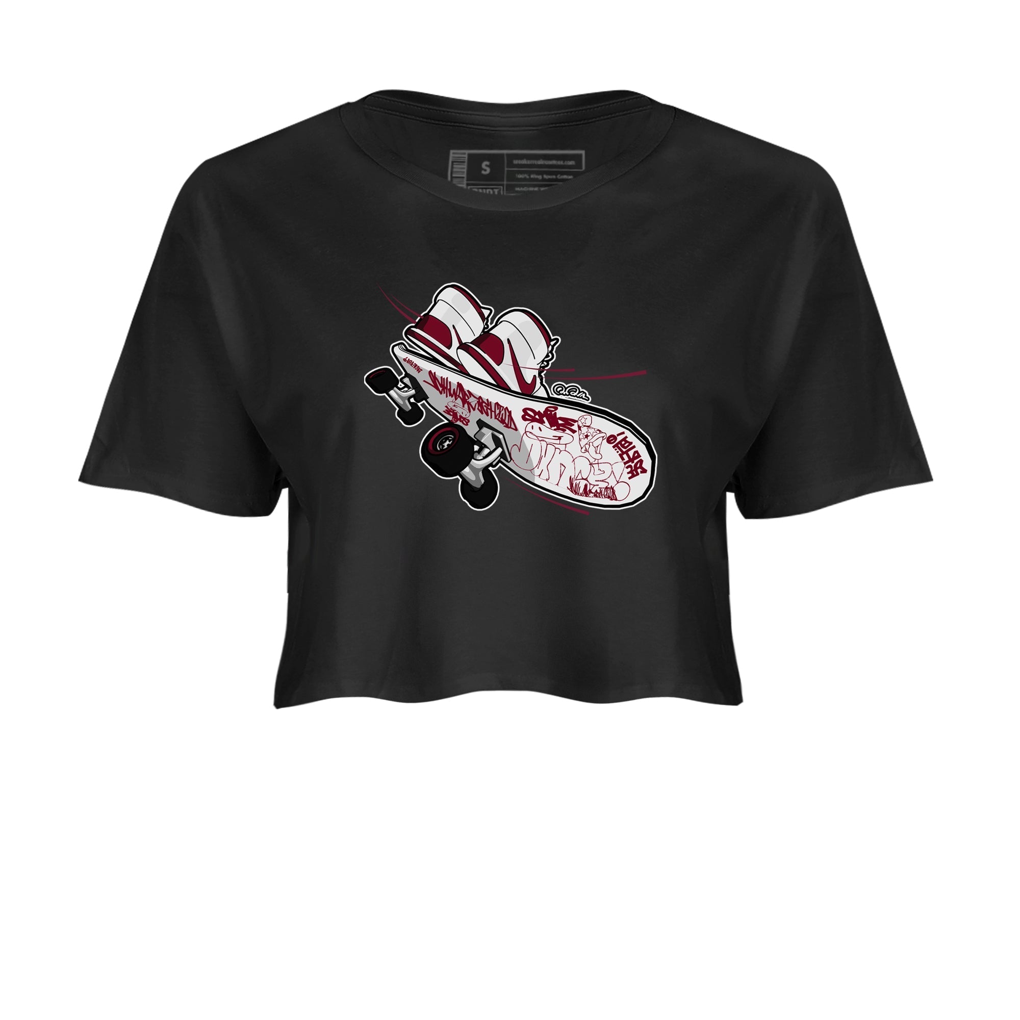 Skateboard snkmatch Women's Top - Air Jordan 1 Metallic Burgundy
