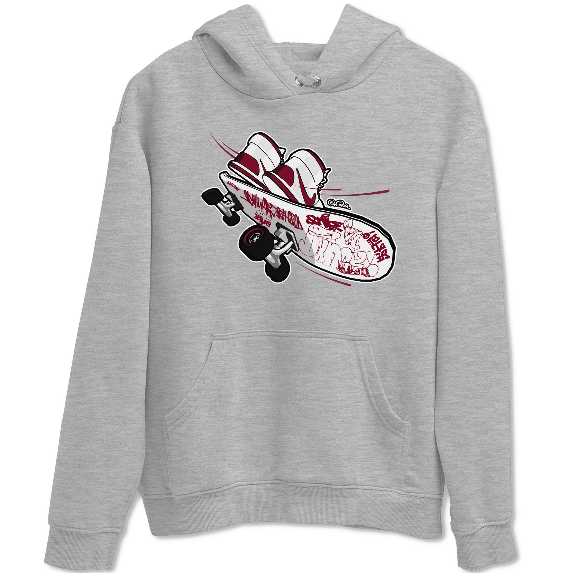 Skateboard snkmatch Tee - Air Jordan 1 Metallic Burgundy