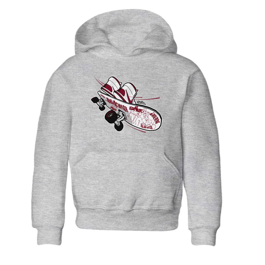 Skateboard snkmatch Tee Kids - Air Jordan 1 Metallic Burgundy