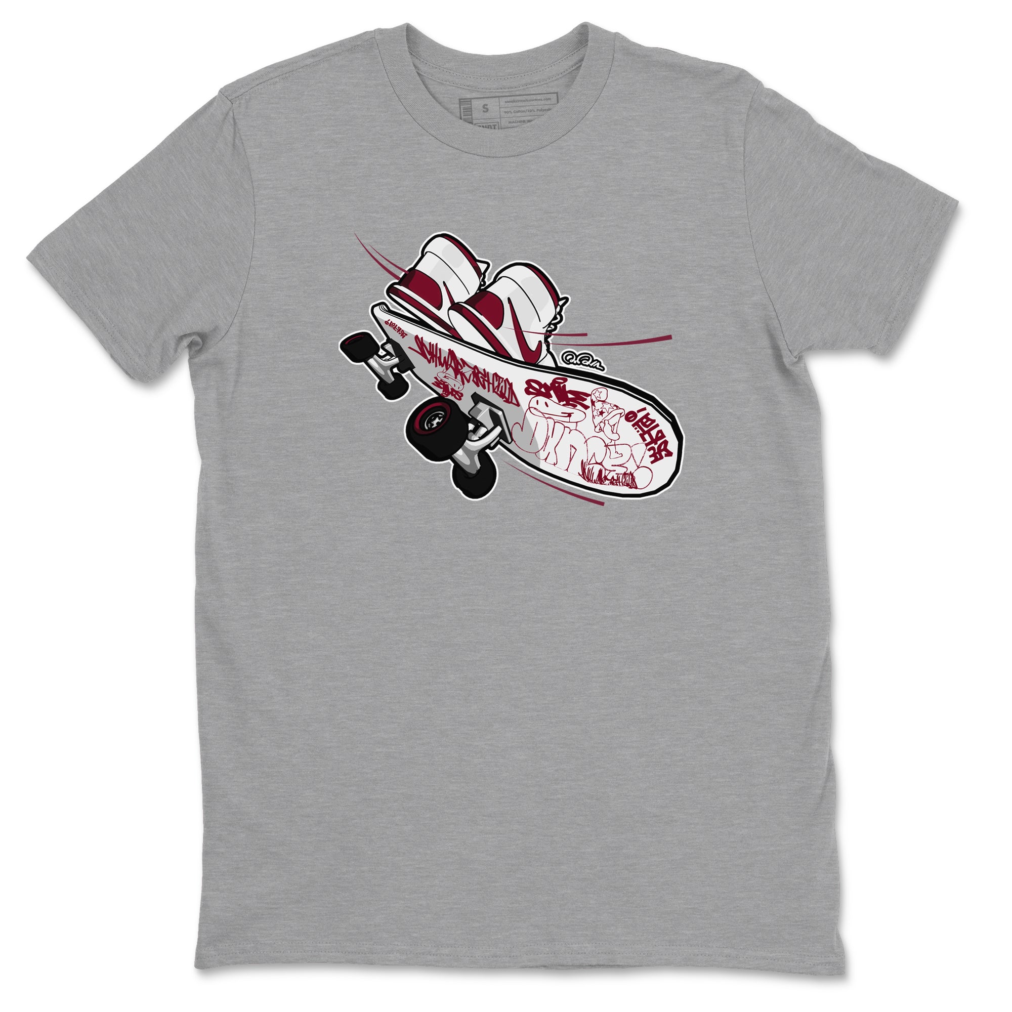 Skateboard snkmatch Tee - Air Jordan 1 Metallic Burgundy
