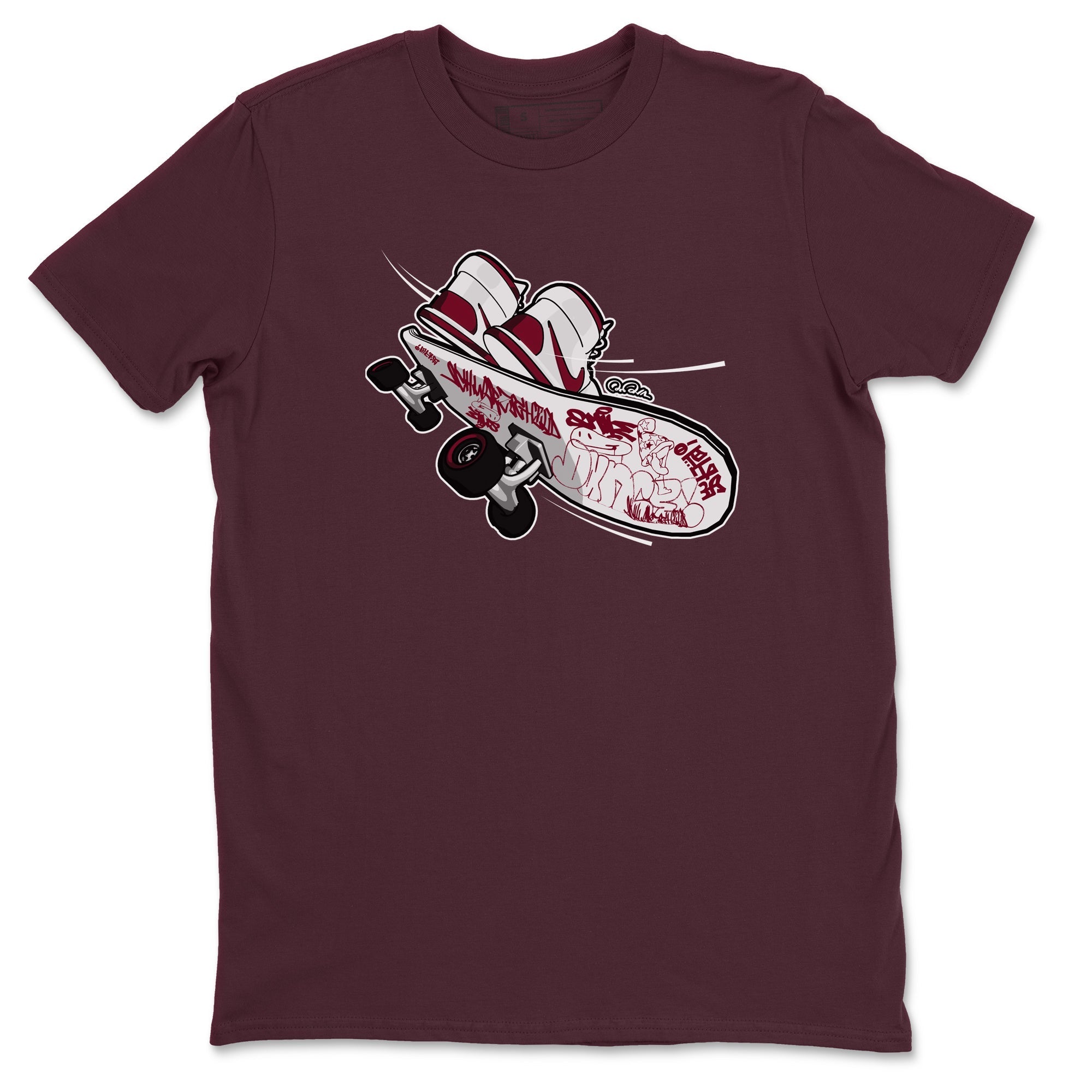 Skateboard snkmatch Tee - Air Jordan 1 Metallic Burgundy