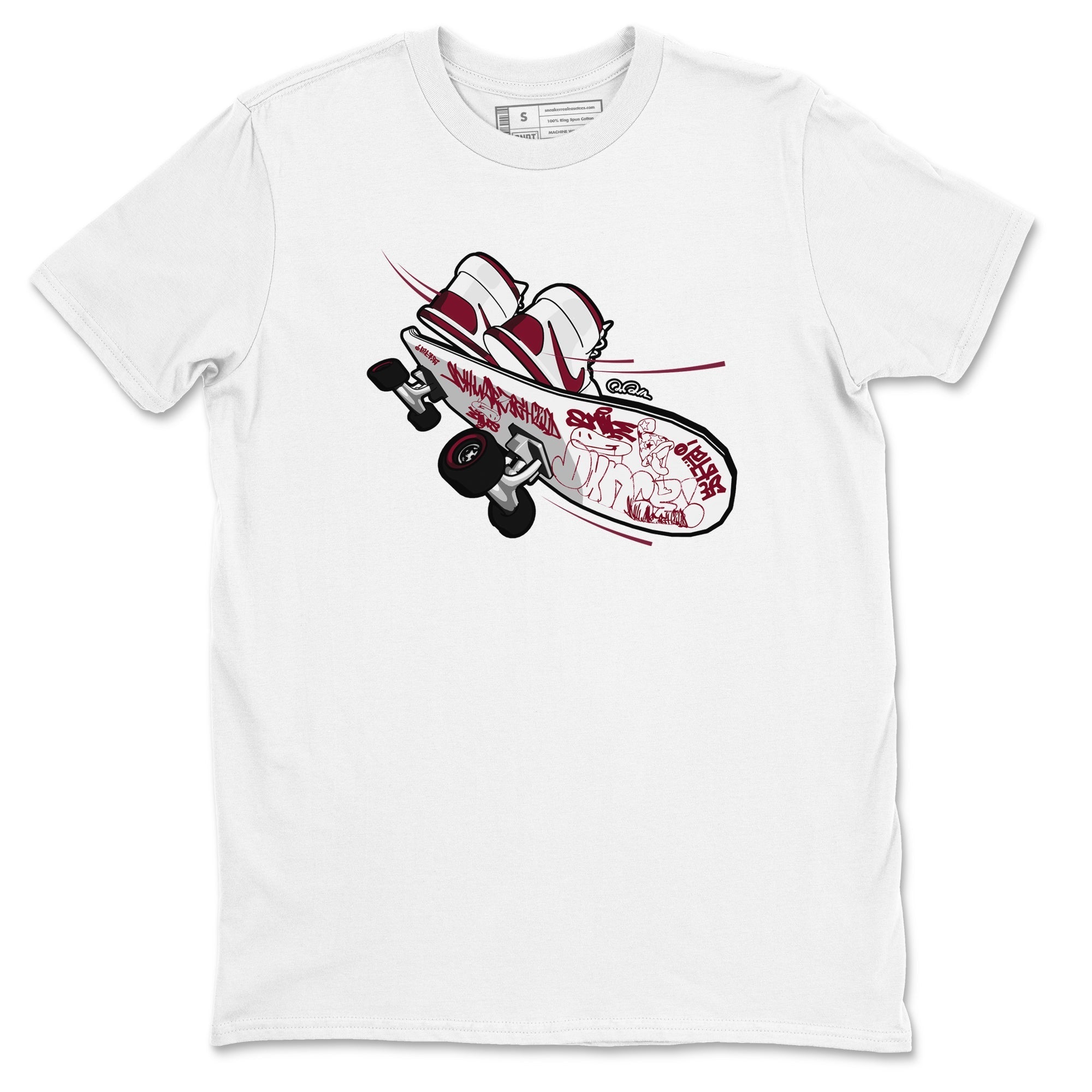 Skateboard snkmatch Tee - Air Jordan 1 Metallic Burgundy