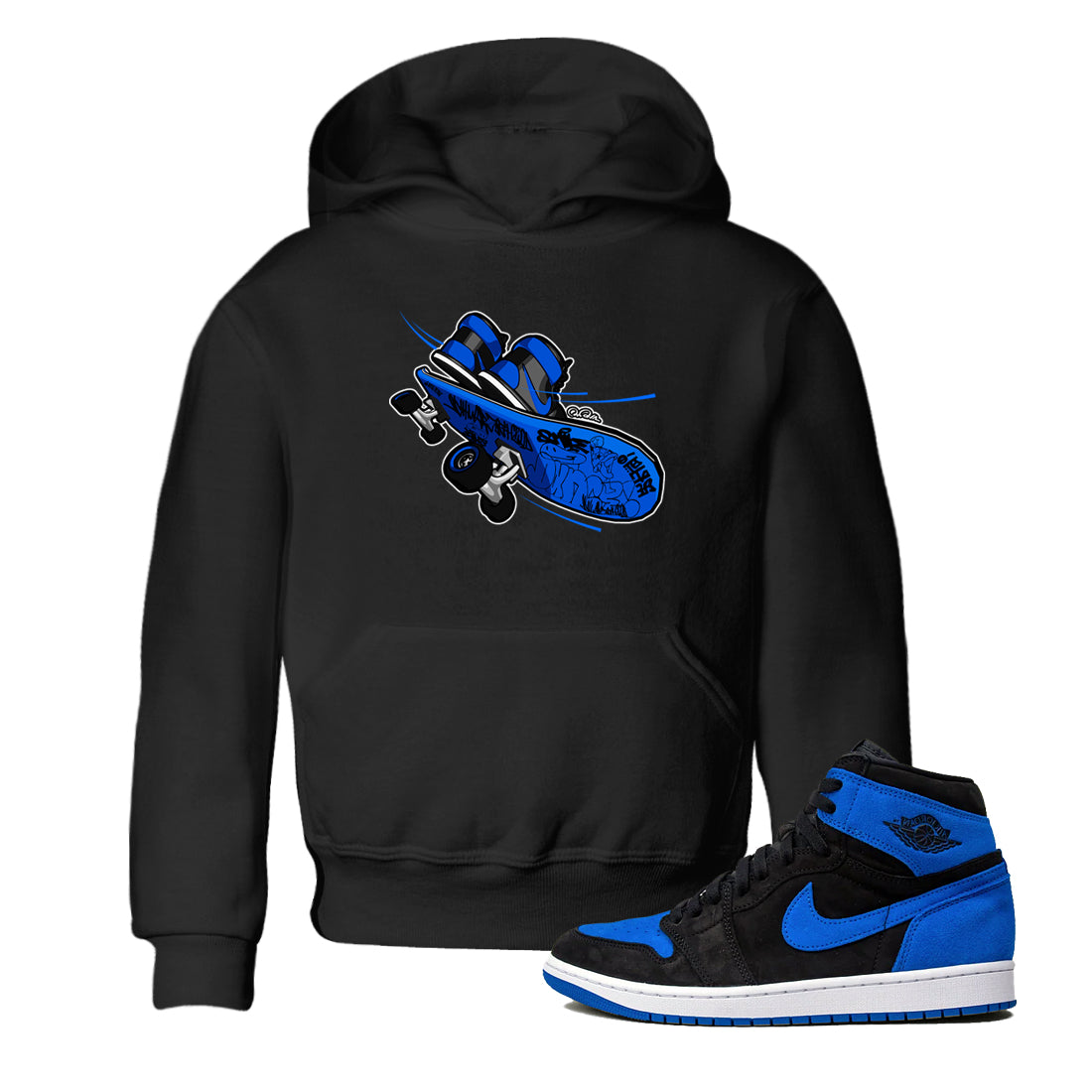 Skateboard snkmatch Tee Kids - Air Jordan 1 Royal Reimagined