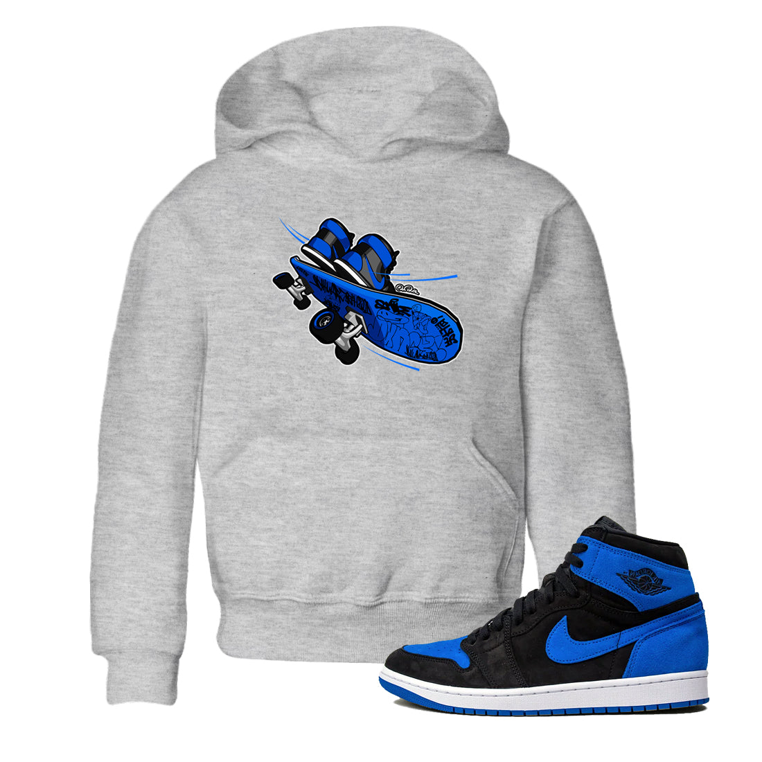 Skateboard snkmatch Tee Kids - Air Jordan 1 Royal Reimagined