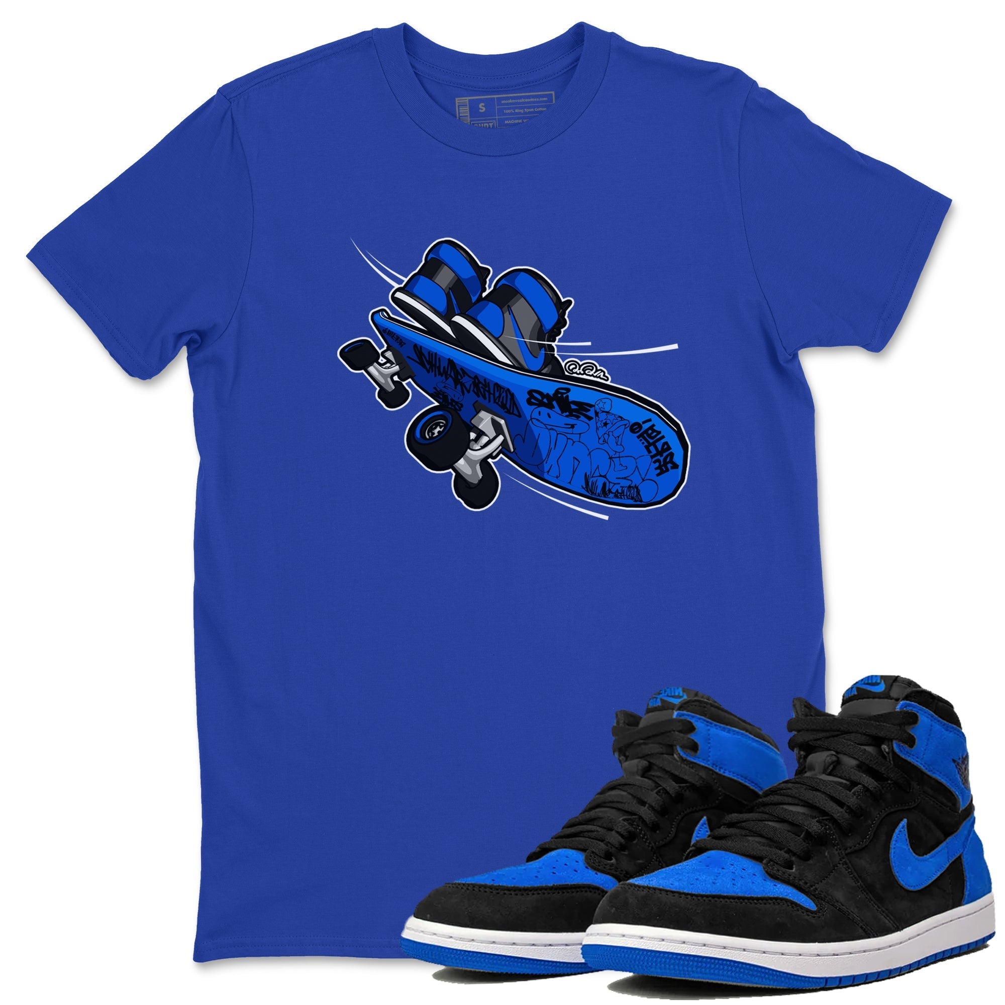 Skateboard snkmatch Tee - Air Jordan 1 Royal Reimagined
