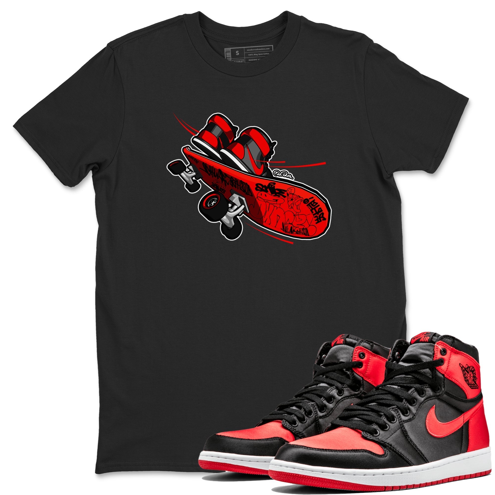 Skateboard snkmatch Tee - Air Jordan 1 Satin Bred