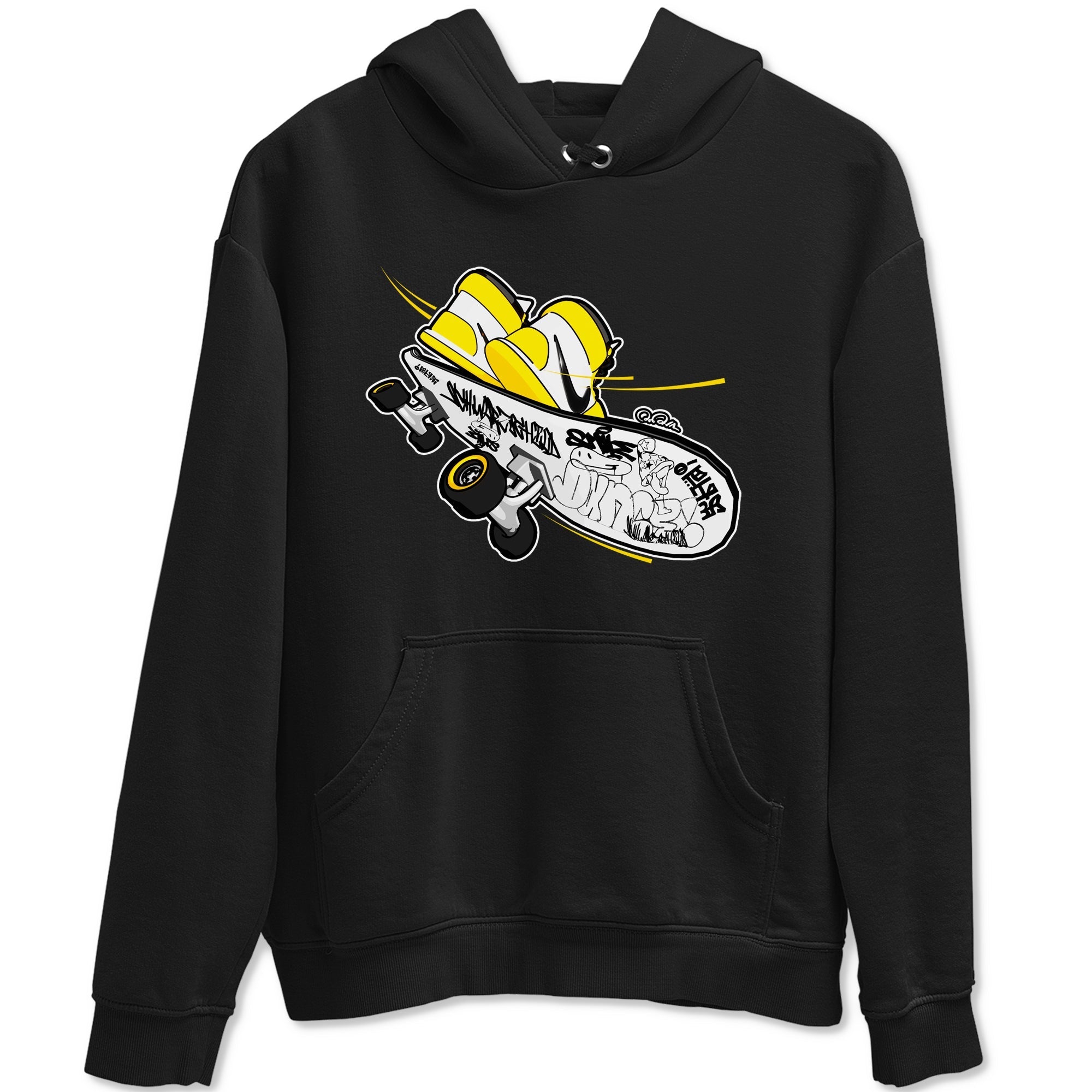 Skateboard snkmatch Tees - Air Jordan 1 Yellow Ochre