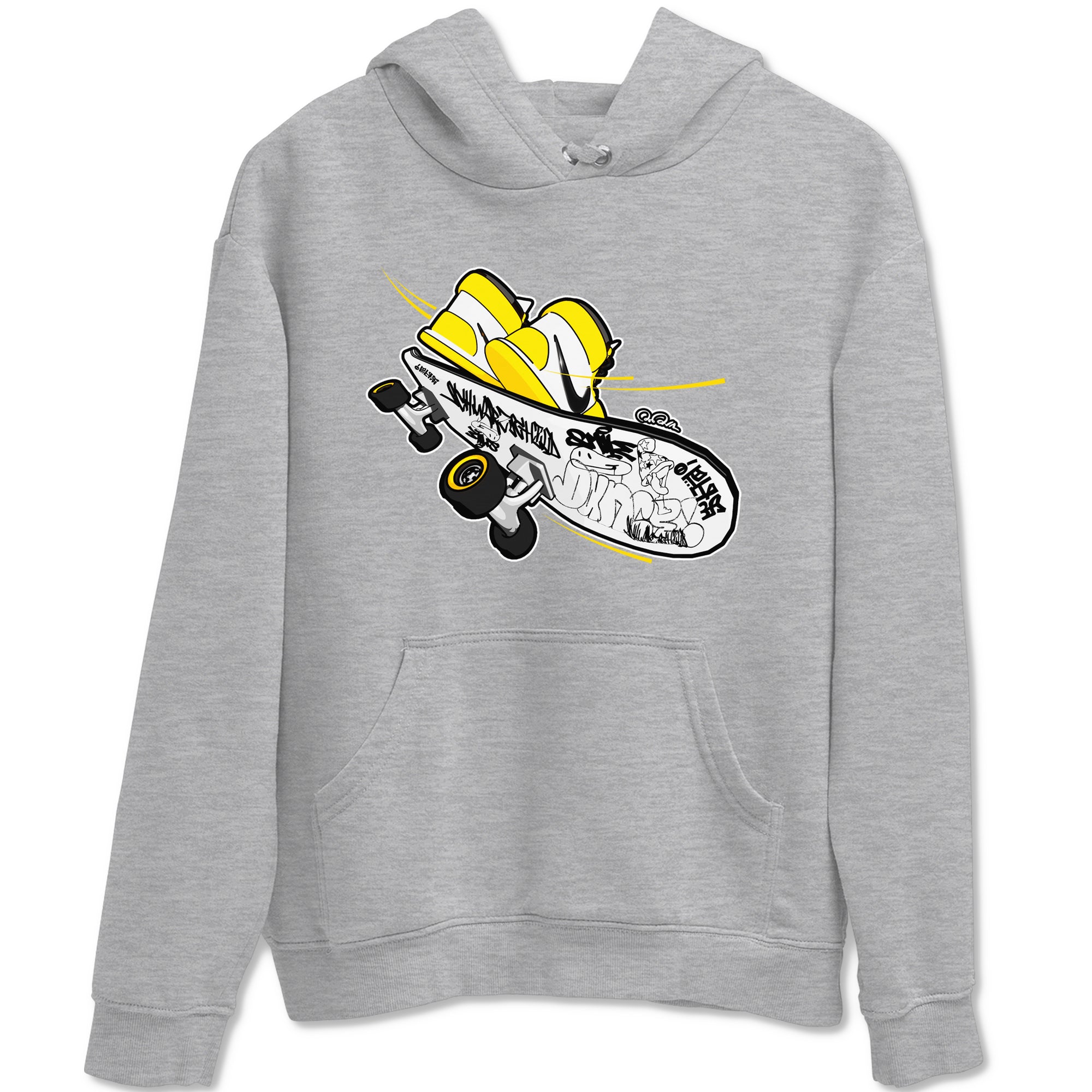 Skateboard snkmatch Tees - Air Jordan 1 Yellow Ochre