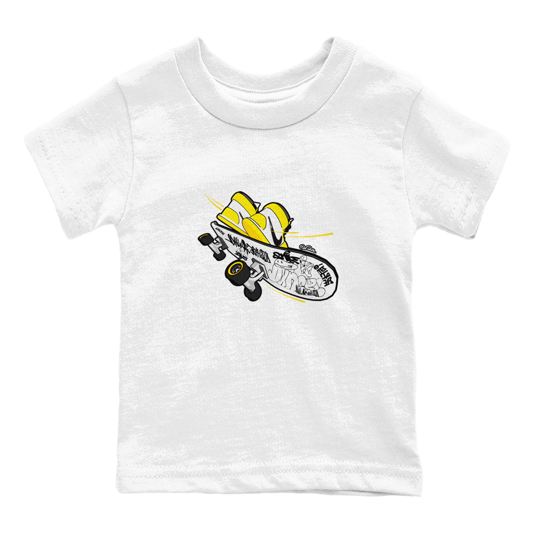 Skateboard snkmatch Tees Kids - Air Jordan 1 Yellow Ochre