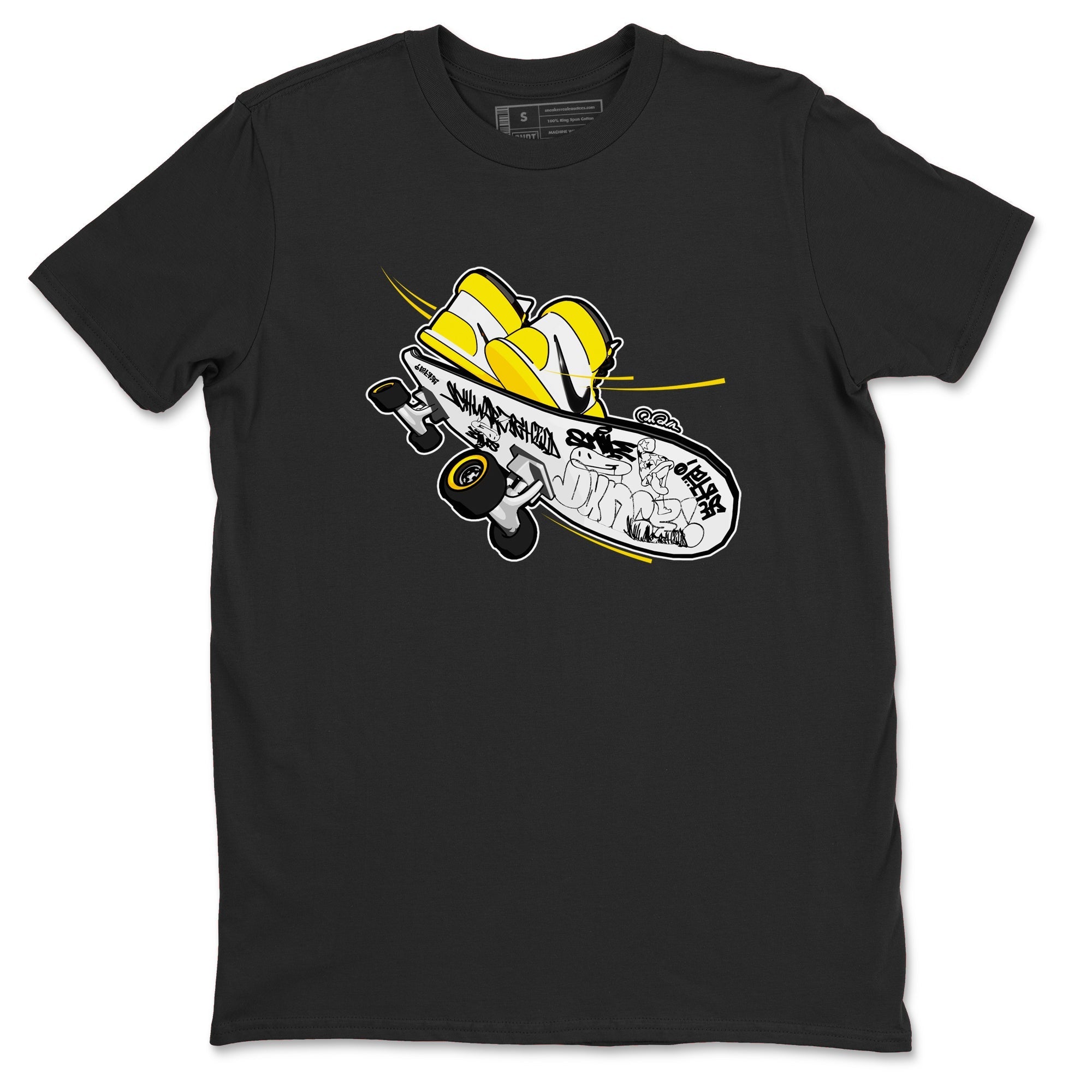 Skateboard snkmatch Tees - Air Jordan 1 Yellow Ochre