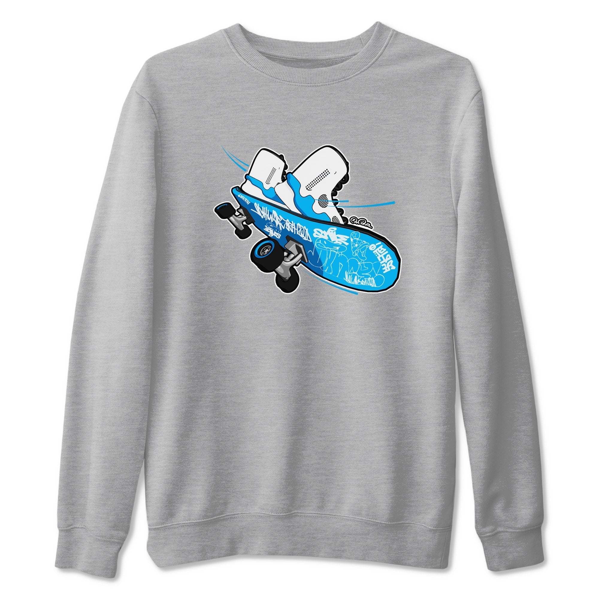 Skateboard snkmatch Tees - Air Jordan 9 Powder Blue