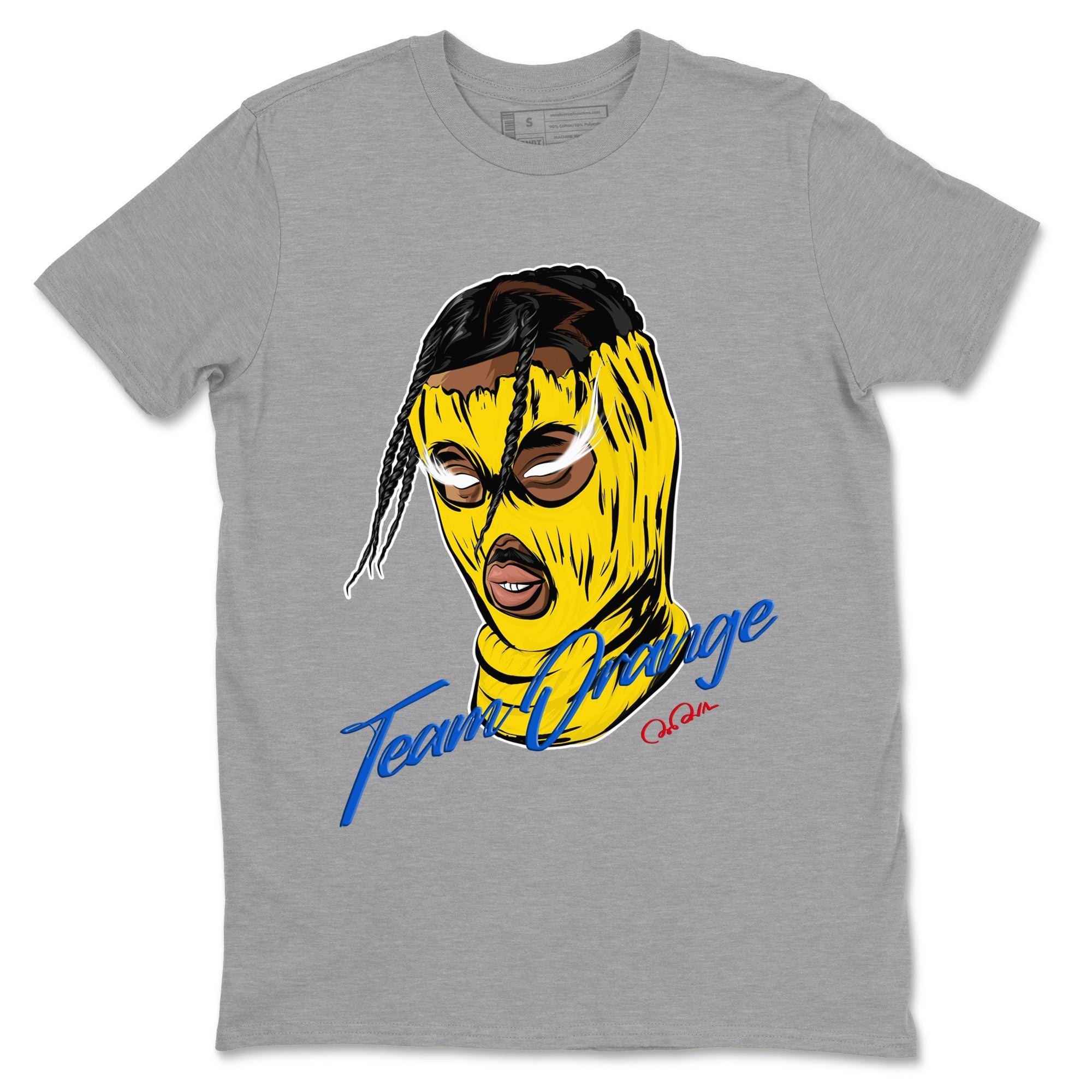 Ski Mask Gang snkmatch Tees - Air Jordan 1 Travis Scott Canary