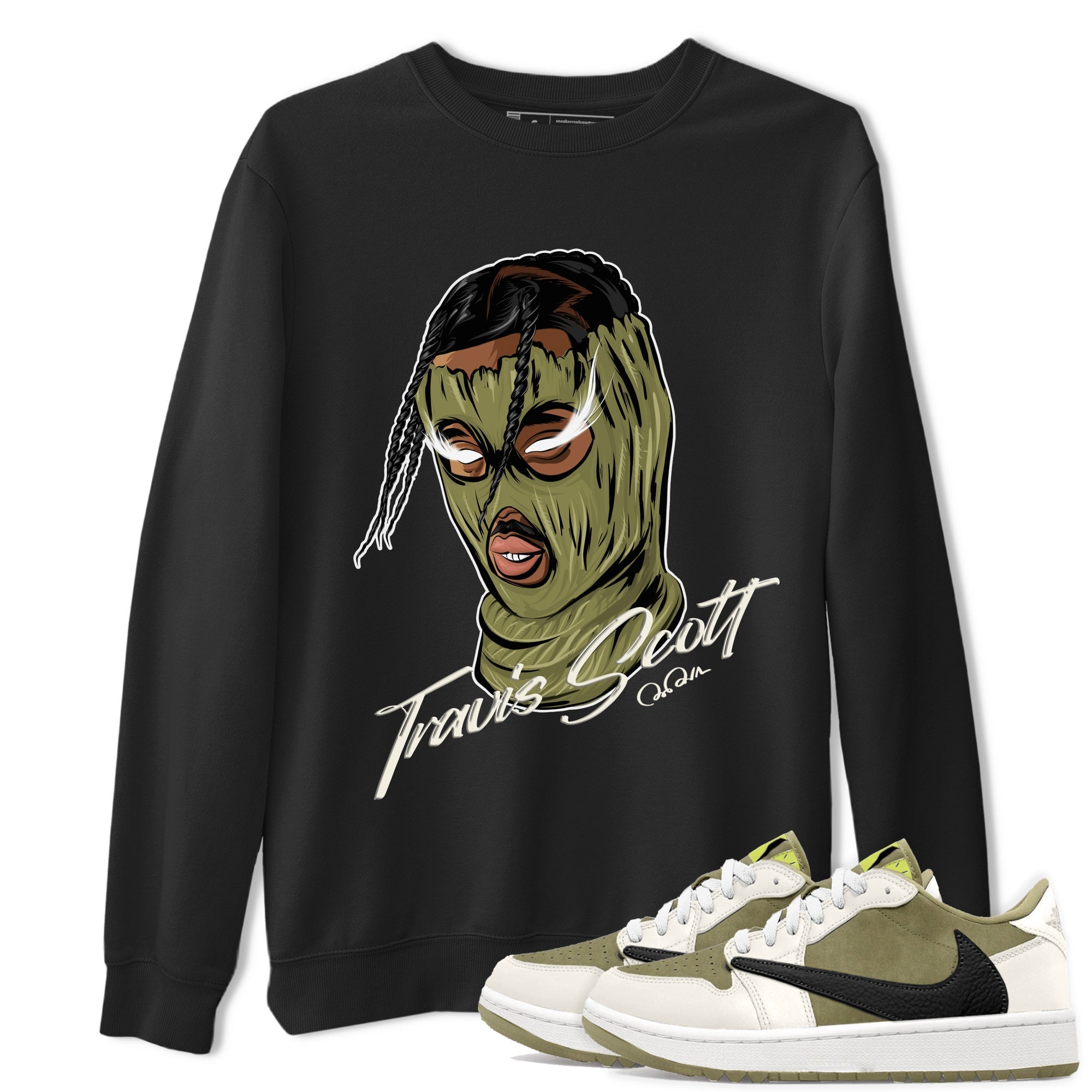 Ski Mask Gang snkmatch Tee - Air Jordan 1 Travis Scott Golf