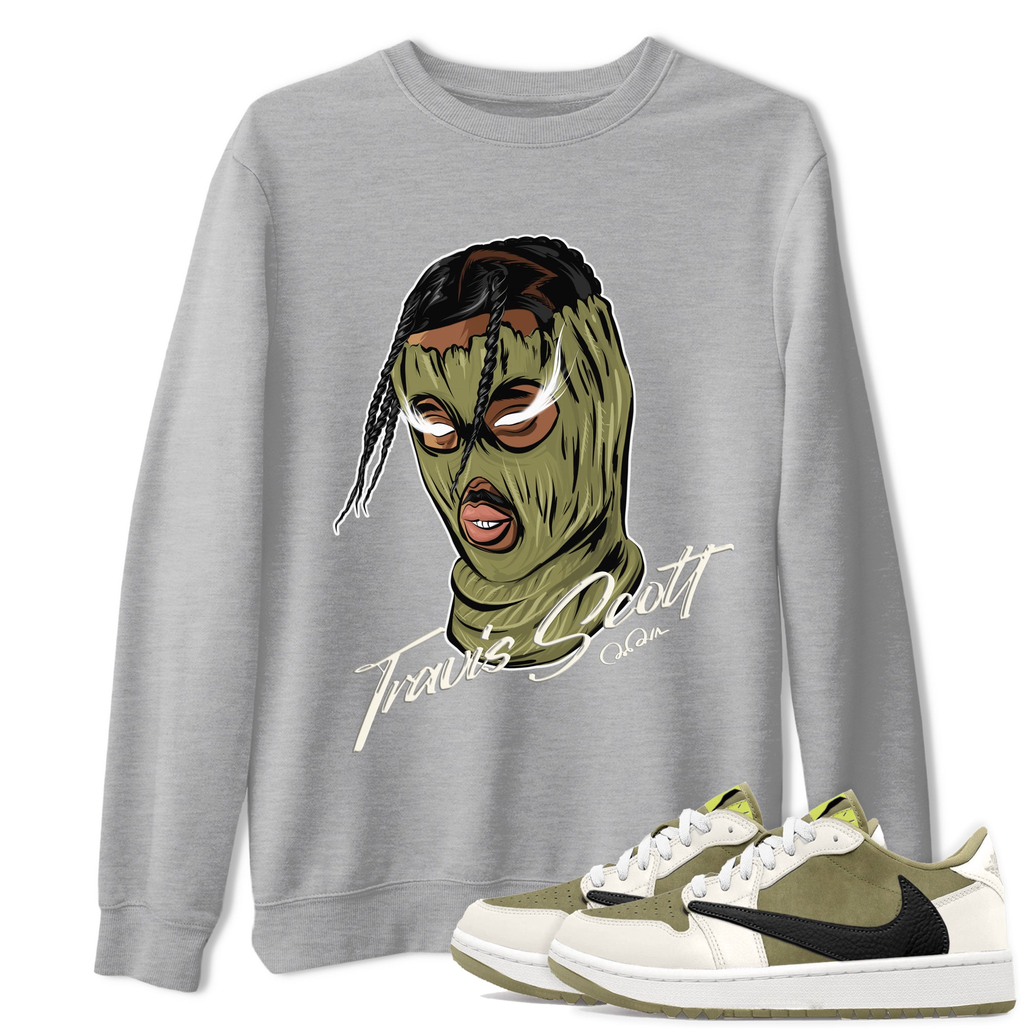 Ski Mask Gang snkmatch Tee - Air Jordan 1 Travis Scott Golf