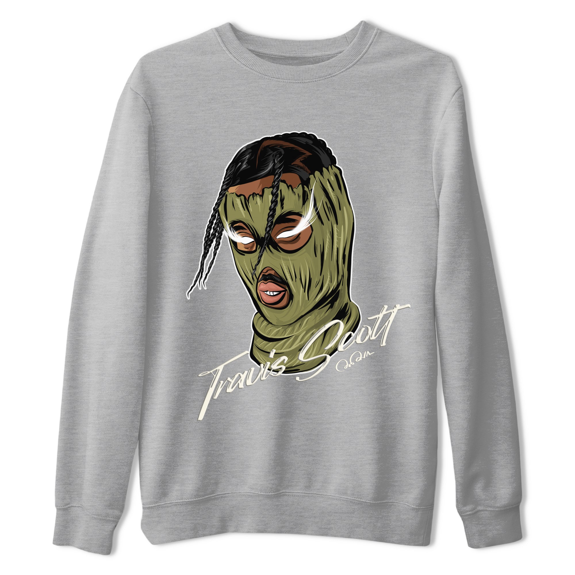 Ski Mask Gang snkmatch Tee - Air Jordan 1 Travis Scott Golf