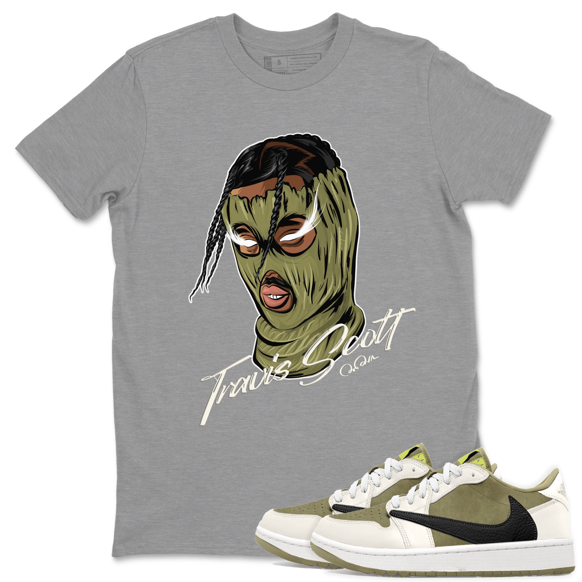 Ski Mask Gang snkmatch Tee - Air Jordan 1 Travis Scott Golf