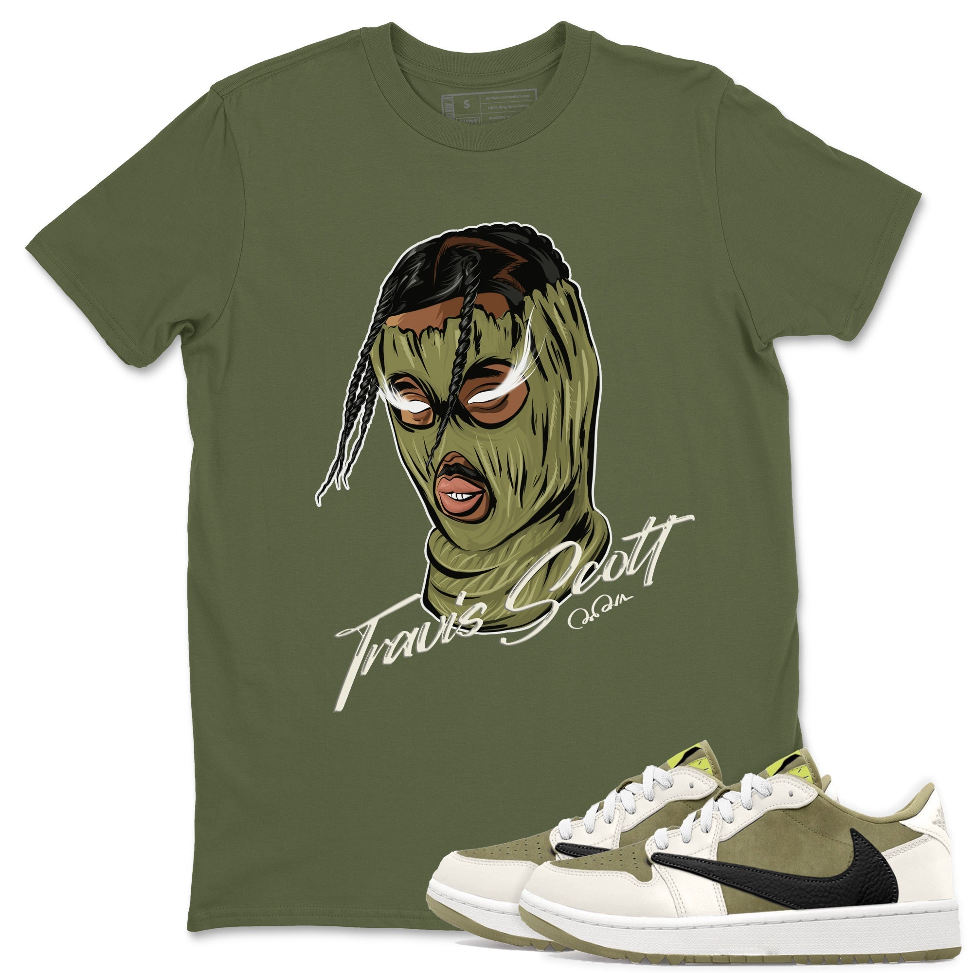 Ski Mask Gang snkmatch Tee - Air Jordan 1 Travis Scott Golf