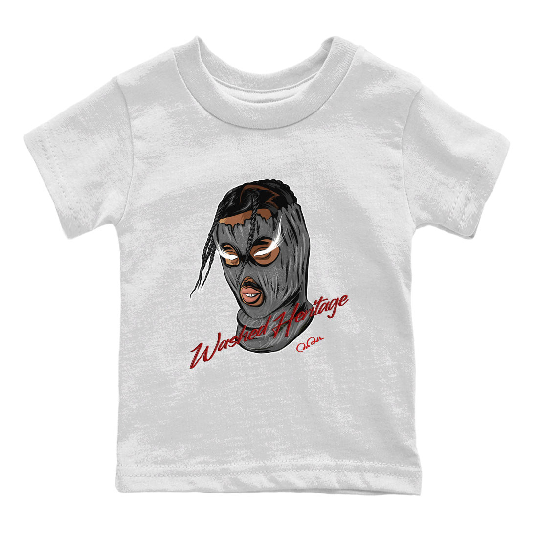 Ski Mask Gang Kids Tops - Air Jordan 1 Washed Heritage