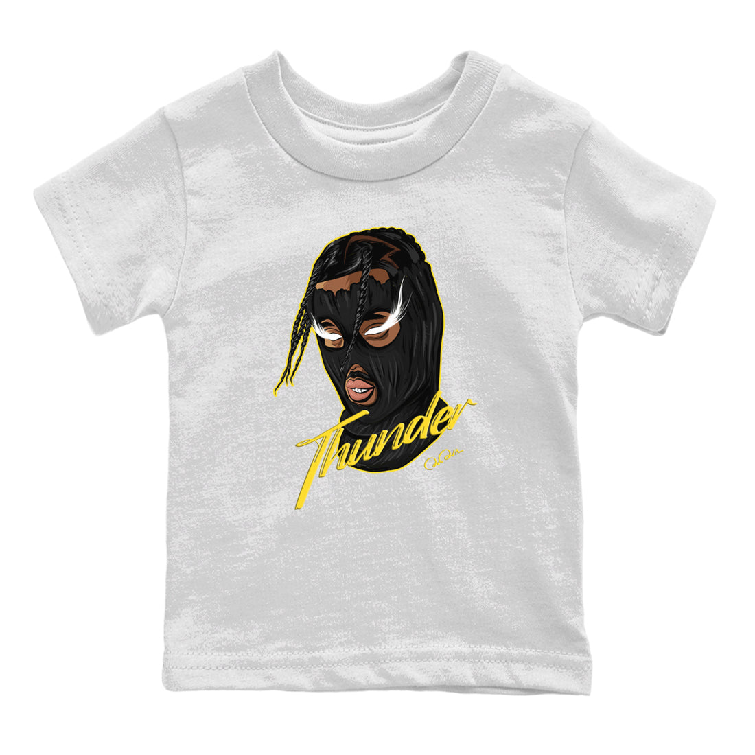 Ski Mask Gang Kids Tops - Air Jordan 4 Thunder