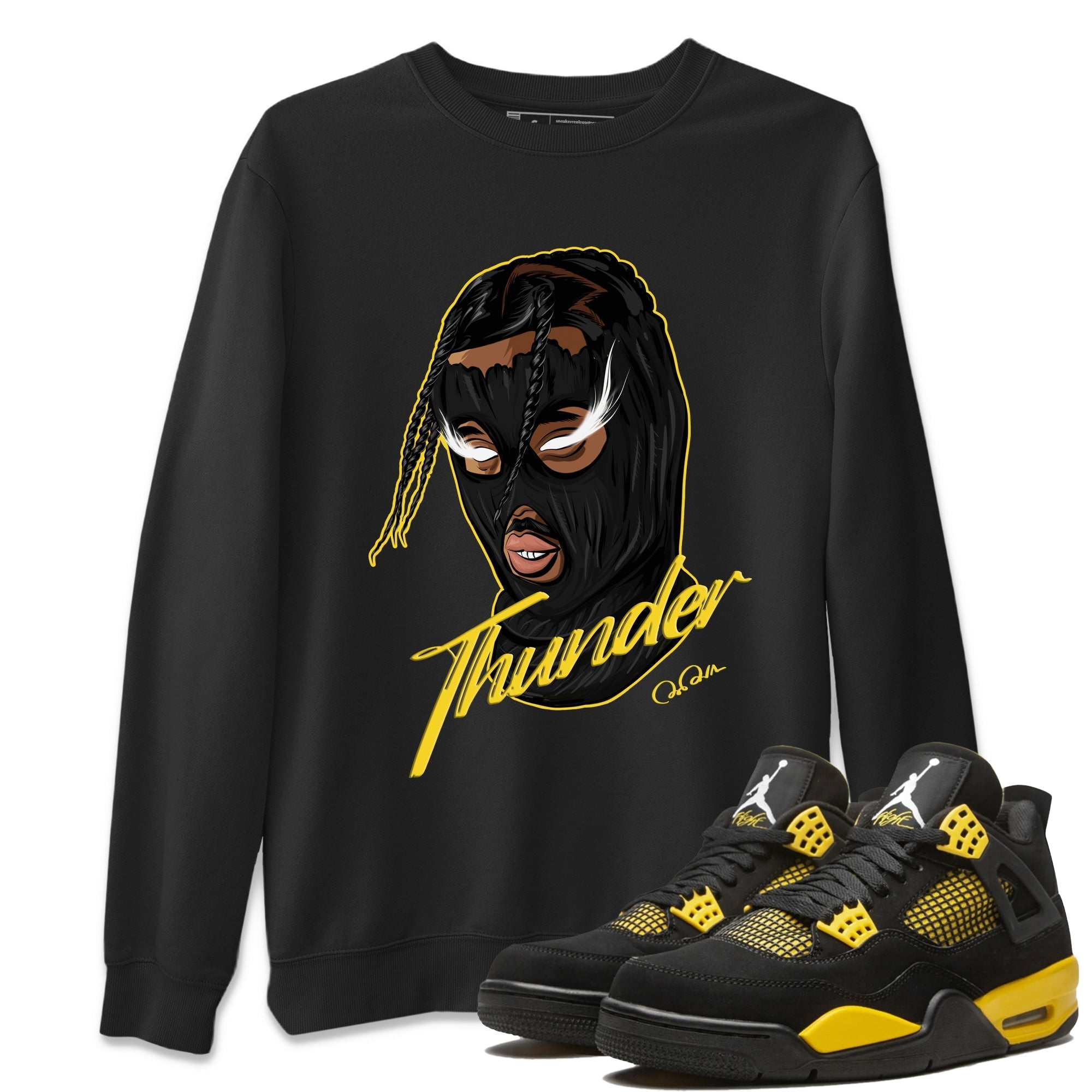 Ski Mask Gang Unisex Tops - Air Jordan 4 Thunder