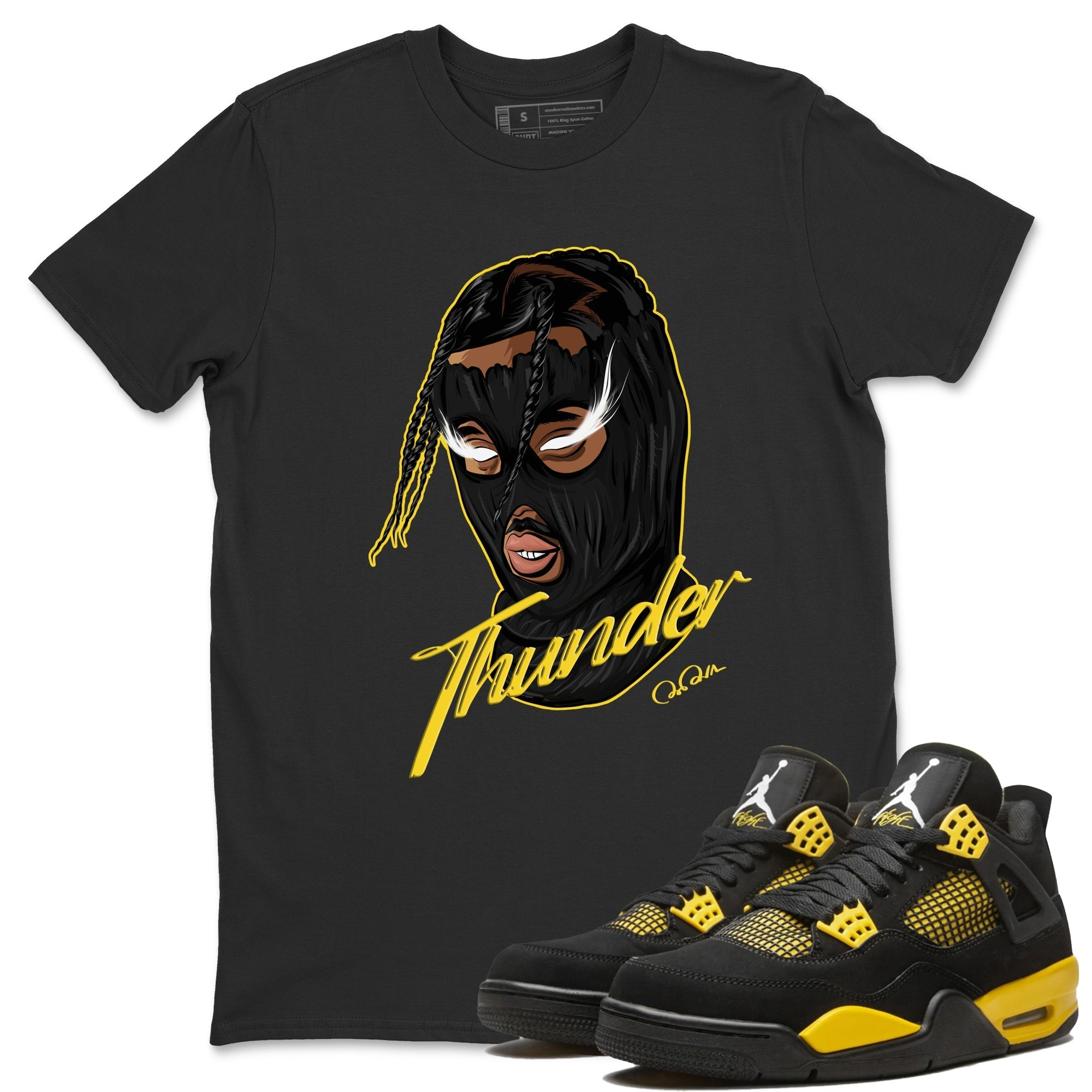 Ski Mask Gang Unisex Tops - Air Jordan 4 Thunder