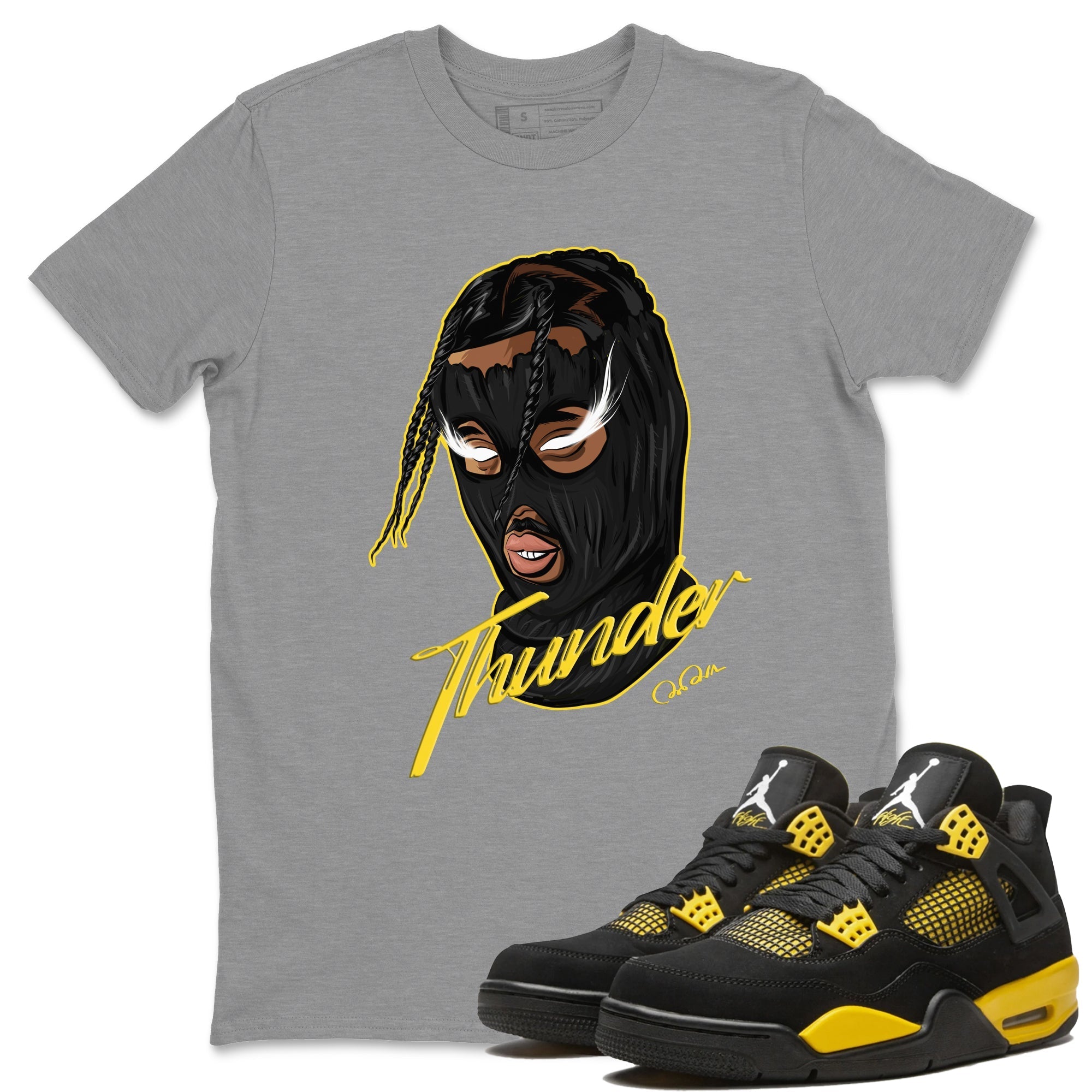 Ski Mask Gang Unisex Tops - Air Jordan 4 Thunder