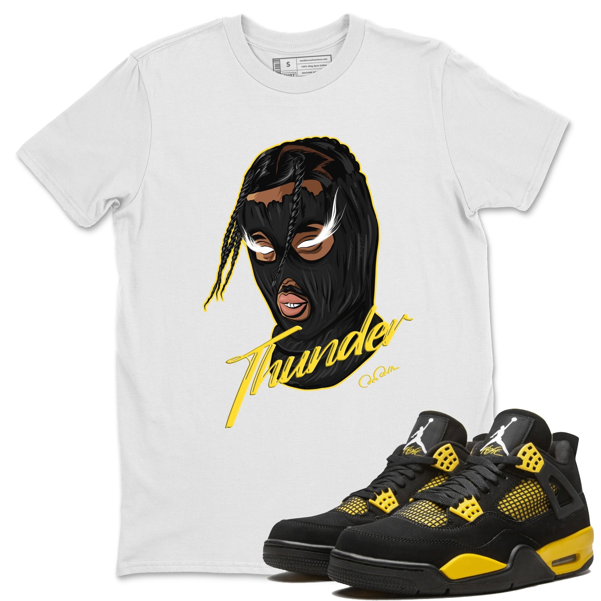 Ski Mask Gang Unisex Tops - Air Jordan 4 Thunder