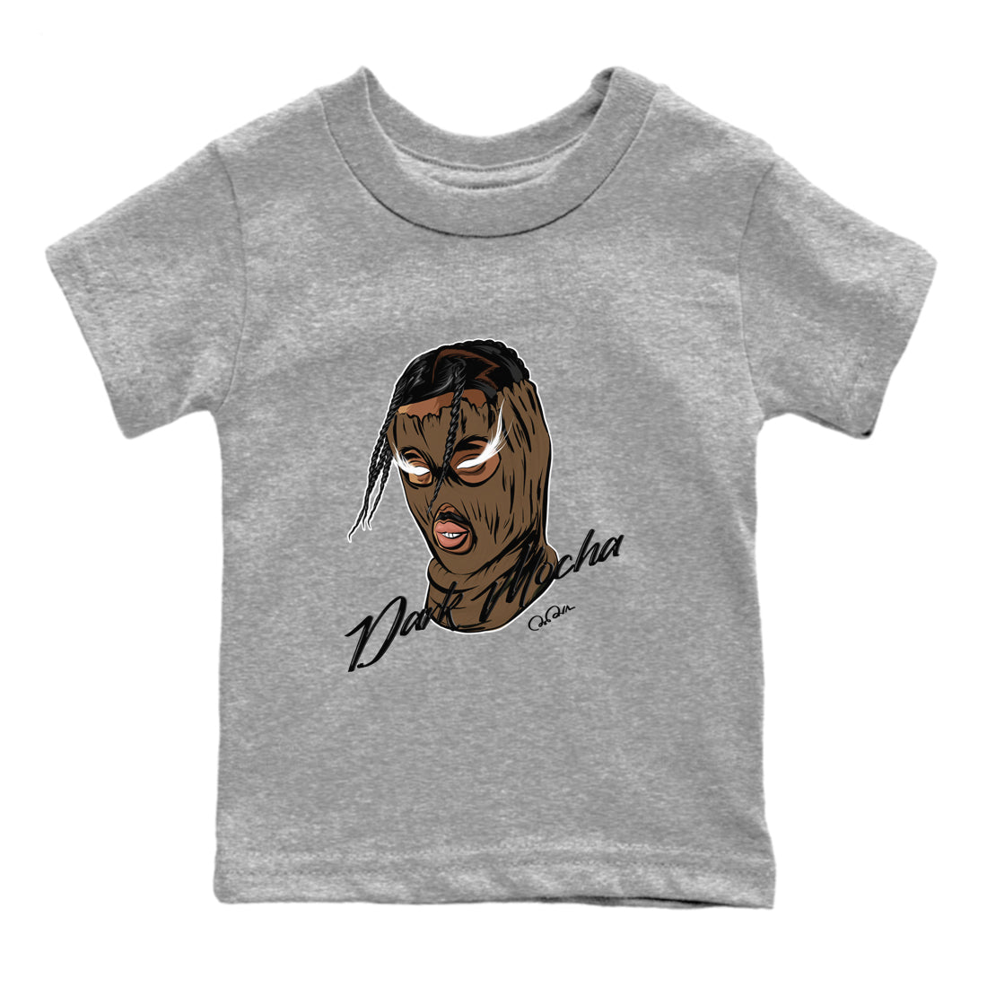 Ski Mask Gang snkmatch Tees Kids - Jordan Jumpman Jack Travis Scott Dark Mocha