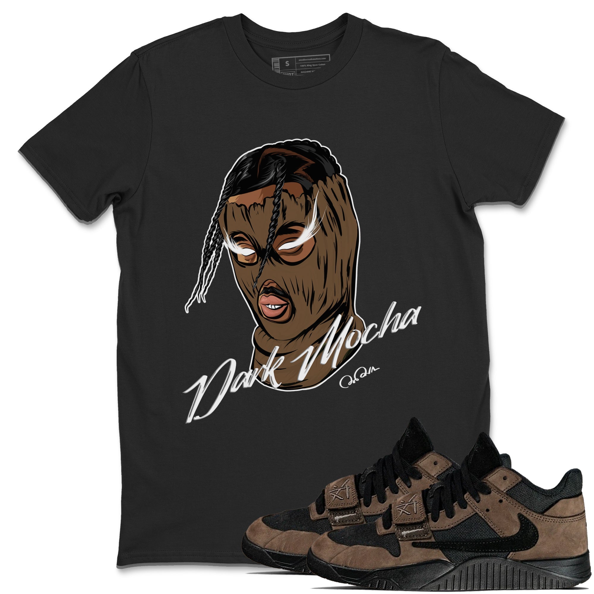 Ski Mask Gang snkmatch Tees - Jordan Jumpman Jack Travis Scott Dark Mocha