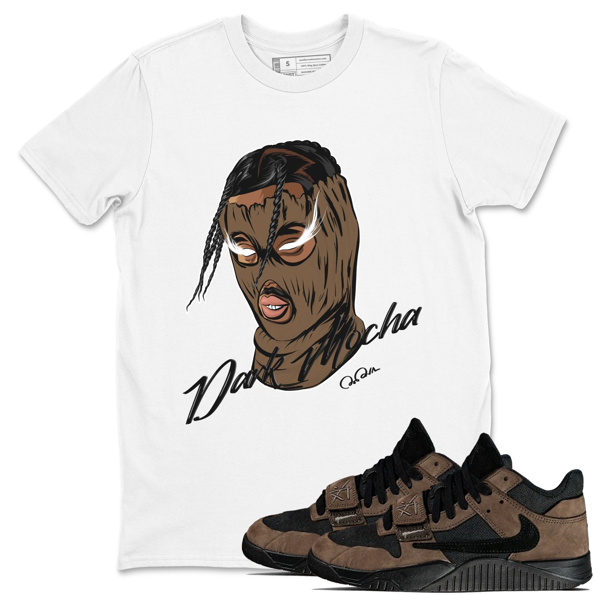 Ski Mask Gang snkmatch Tees - Jordan Jumpman Jack Travis Scott Dark Mocha