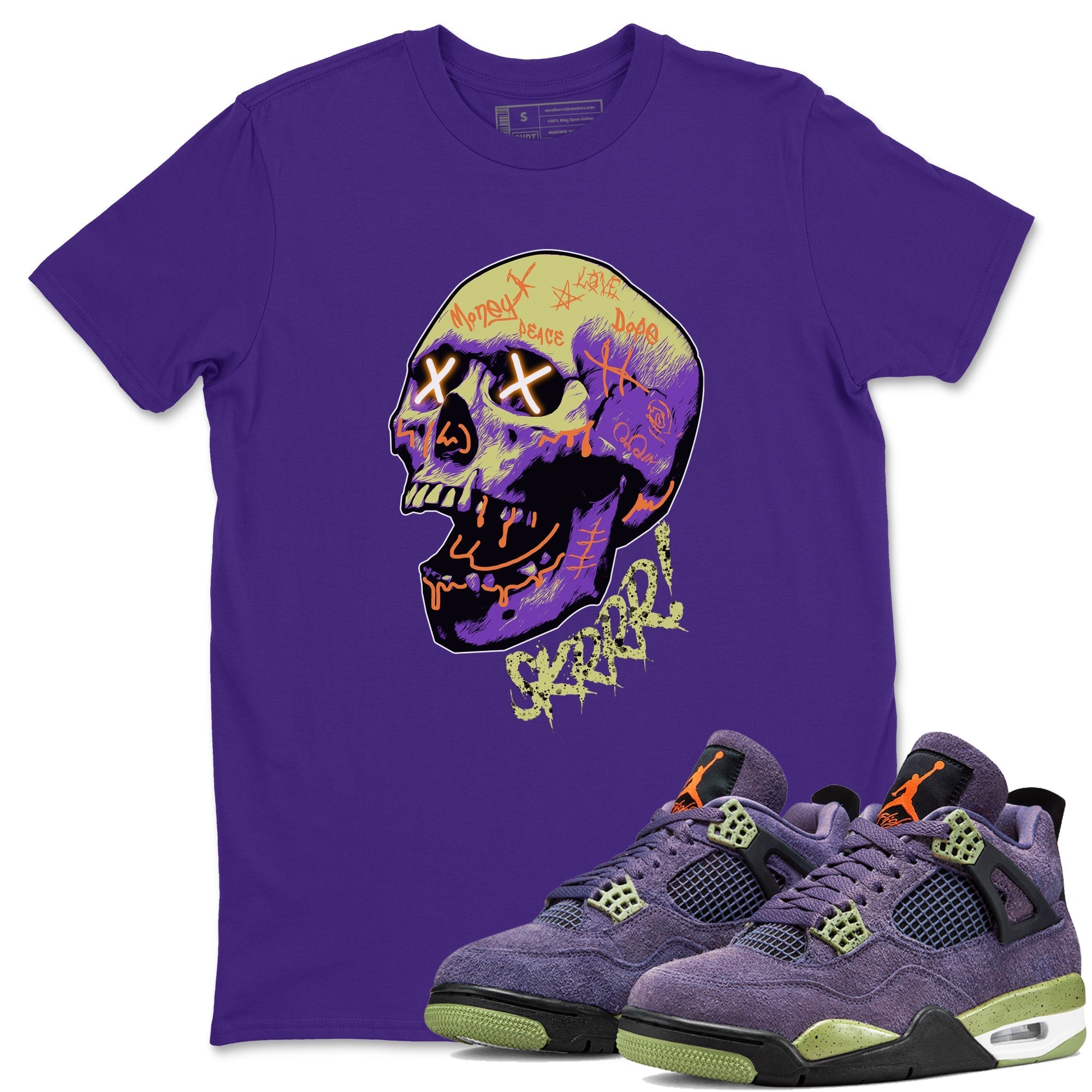 Skrrr snkmatch Tee - Air Jordan 4 Canyon Purple