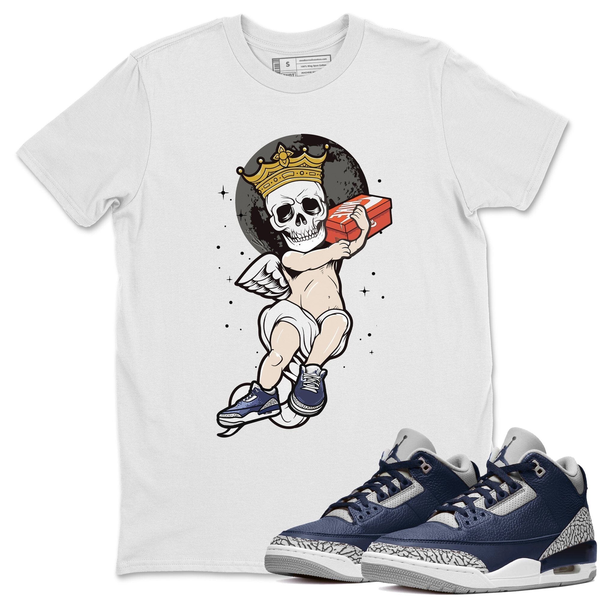 Skull Angel Unisex Tops - Air Jordan 3 Midnight Navy