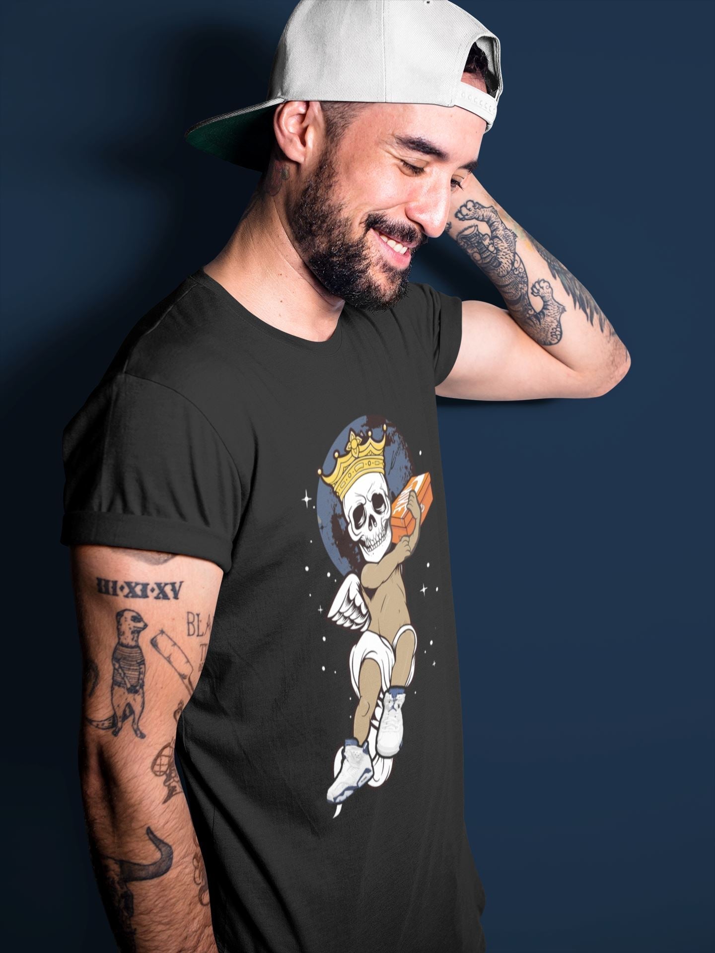 Skull Angel Unisex Tops - Air Jordan 6 Midnight Navy