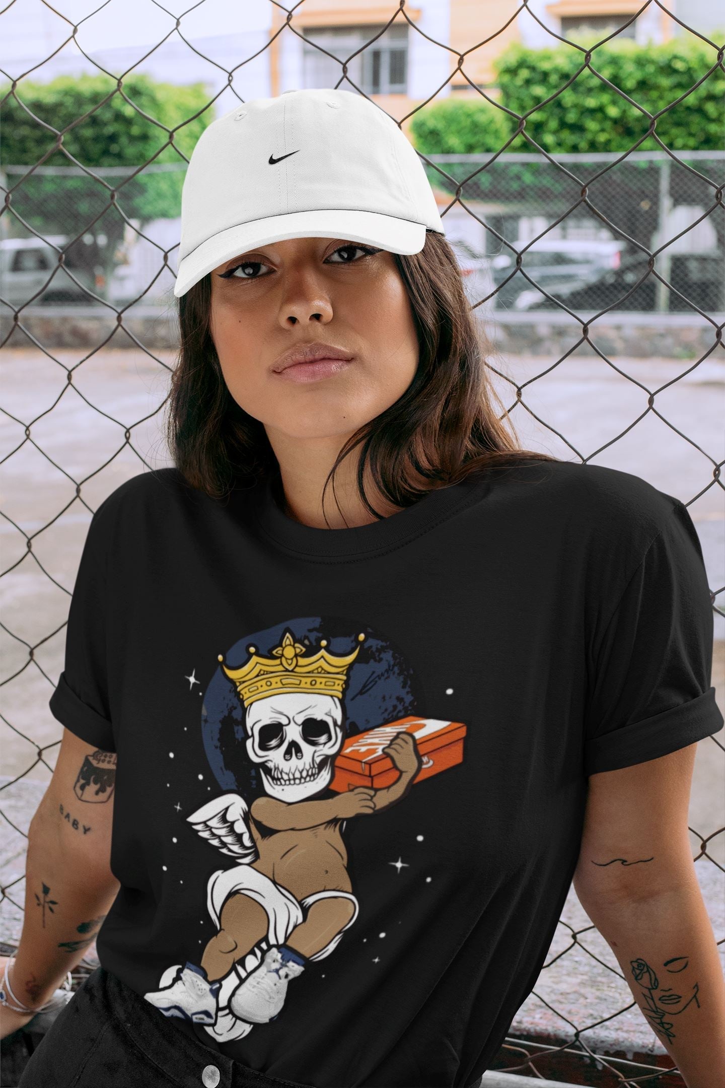 Skull Angel Unisex Tops - Air Jordan 6 Midnight Navy