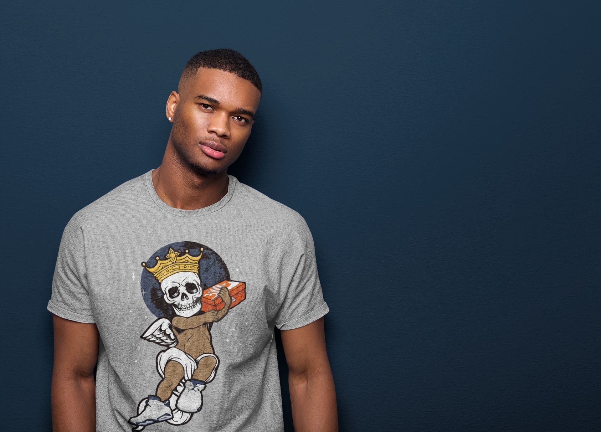 Skull Angel Unisex Tops - Air Jordan 6 Midnight Navy