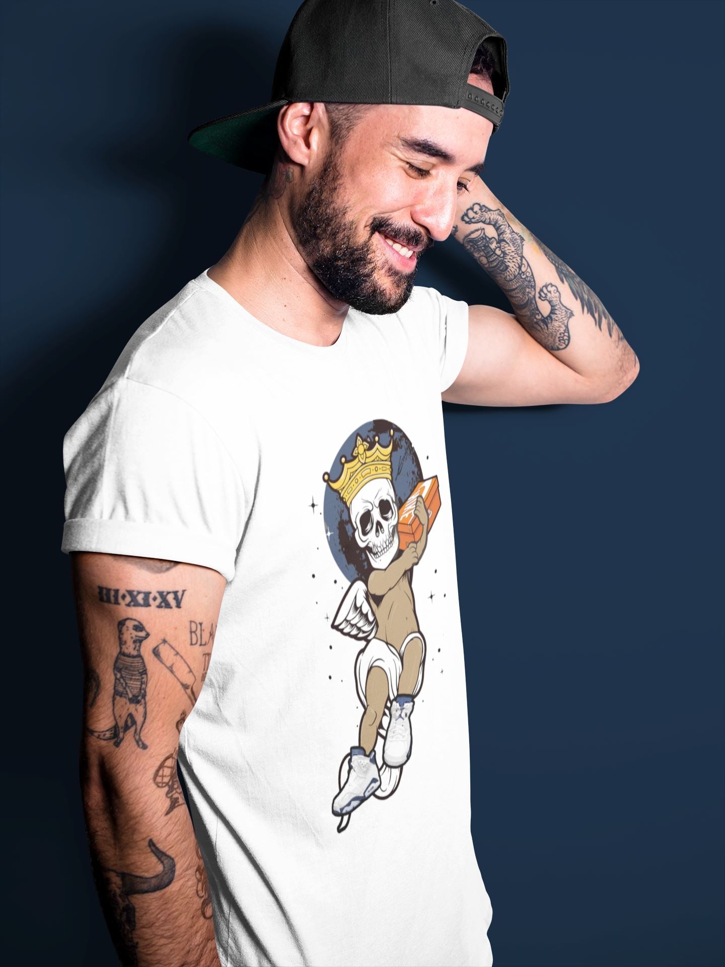 Skull Angel Unisex Tops - Air Jordan 6 Midnight Navy