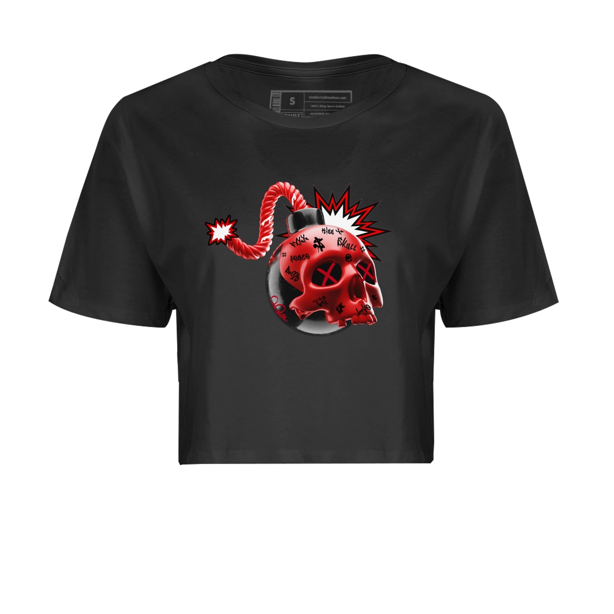 Skull Bomb Women's Tops - Air Jordan 1 Satin Bred