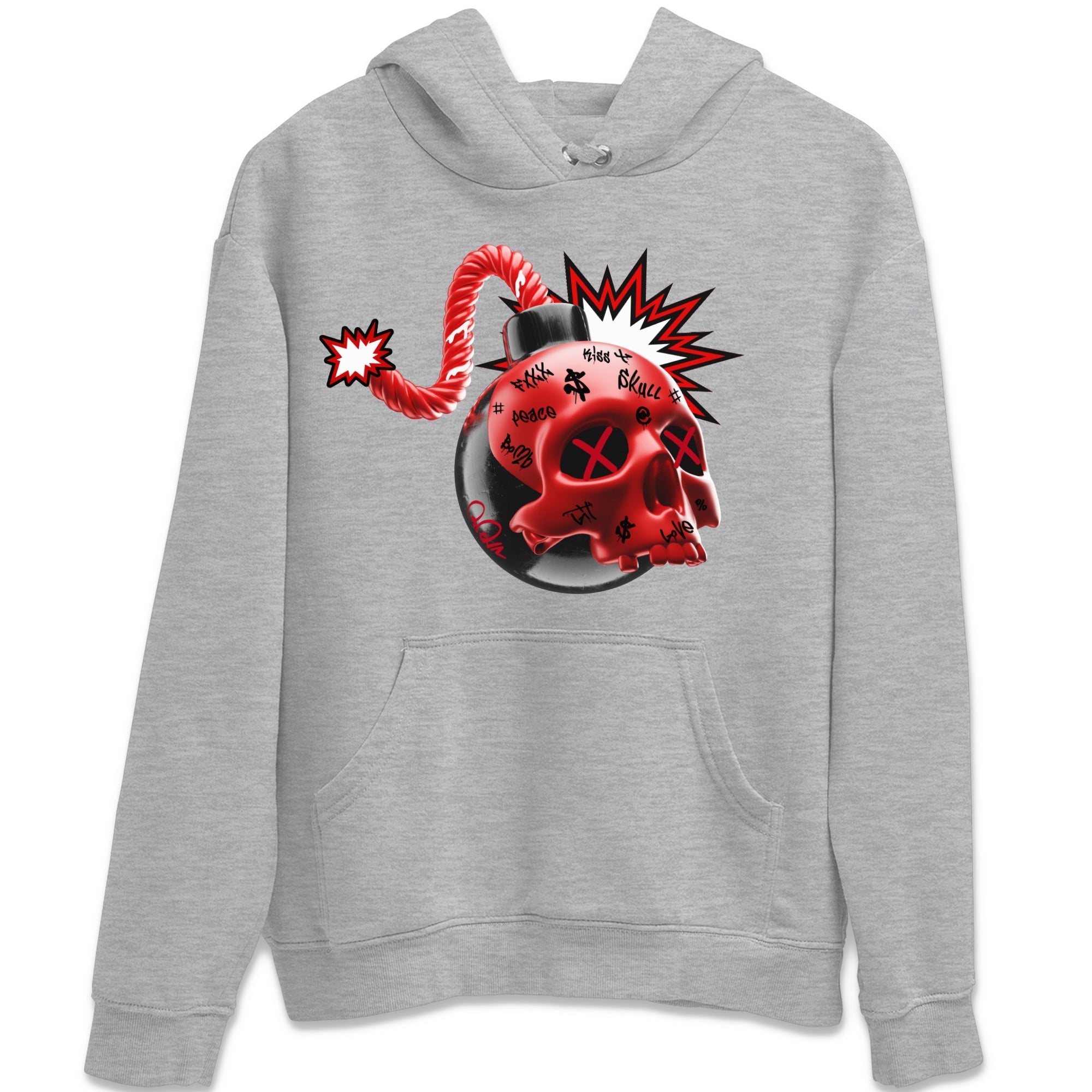 Skull Bomb Unisex Tops - Air Jordan 1 Satin Bred