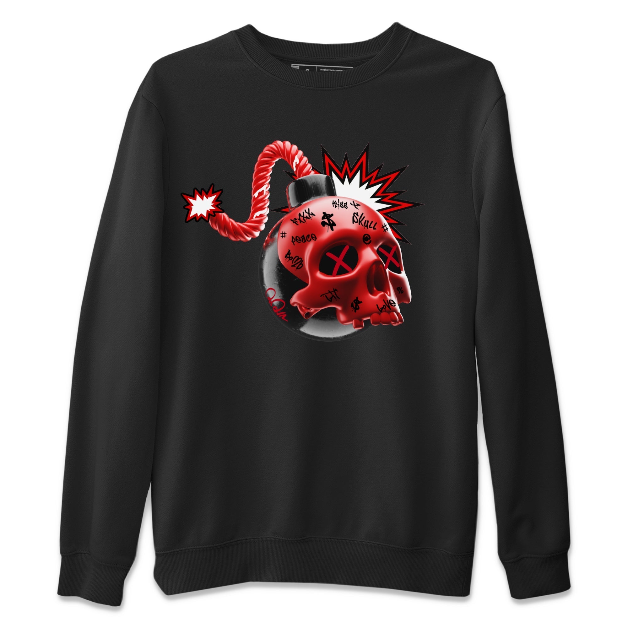 Skull Bomb Unisex Tops - Air Jordan 1 Satin Bred