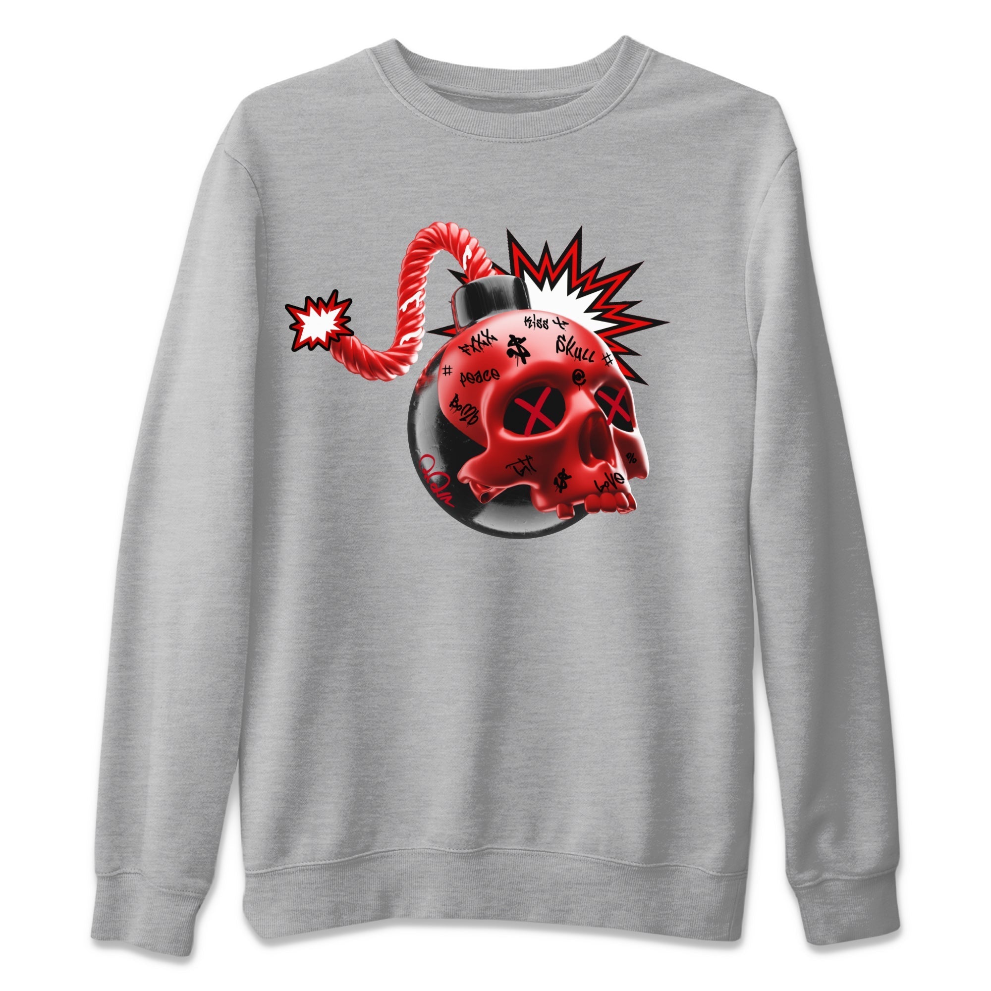 Skull Bomb Unisex Tops - Air Jordan 1 Satin Bred