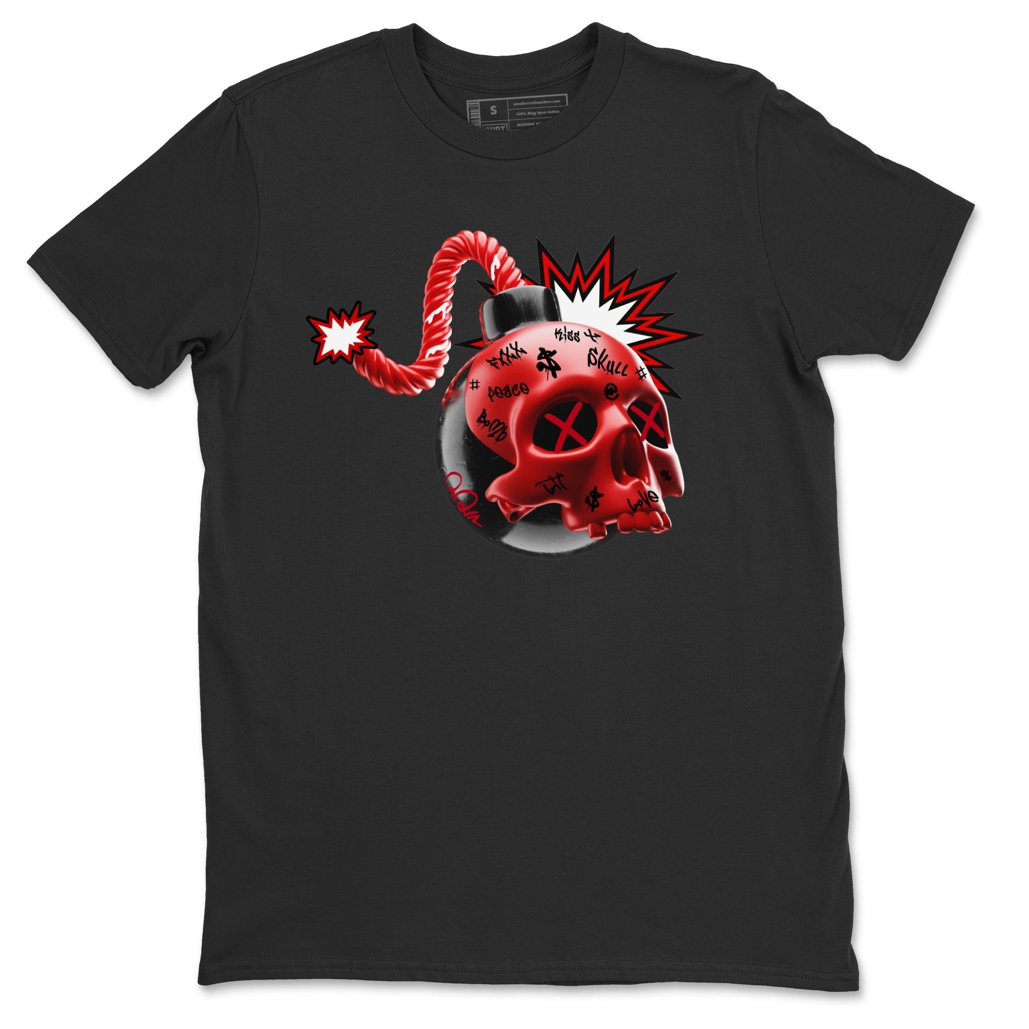 Skull Bomb Unisex Tops - Air Jordan 1 Satin Bred