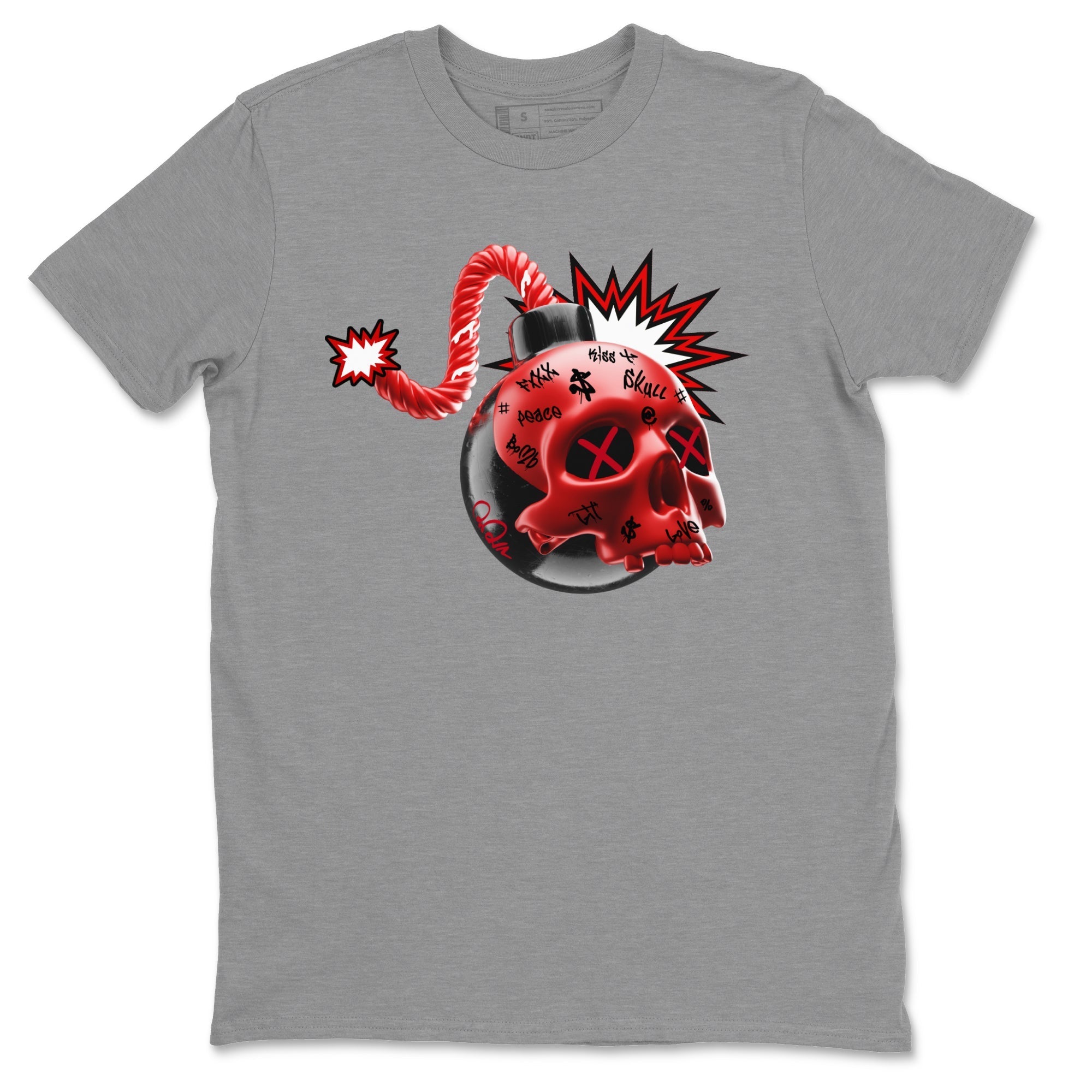 Skull Bomb Unisex Tops - Air Jordan 1 Satin Bred