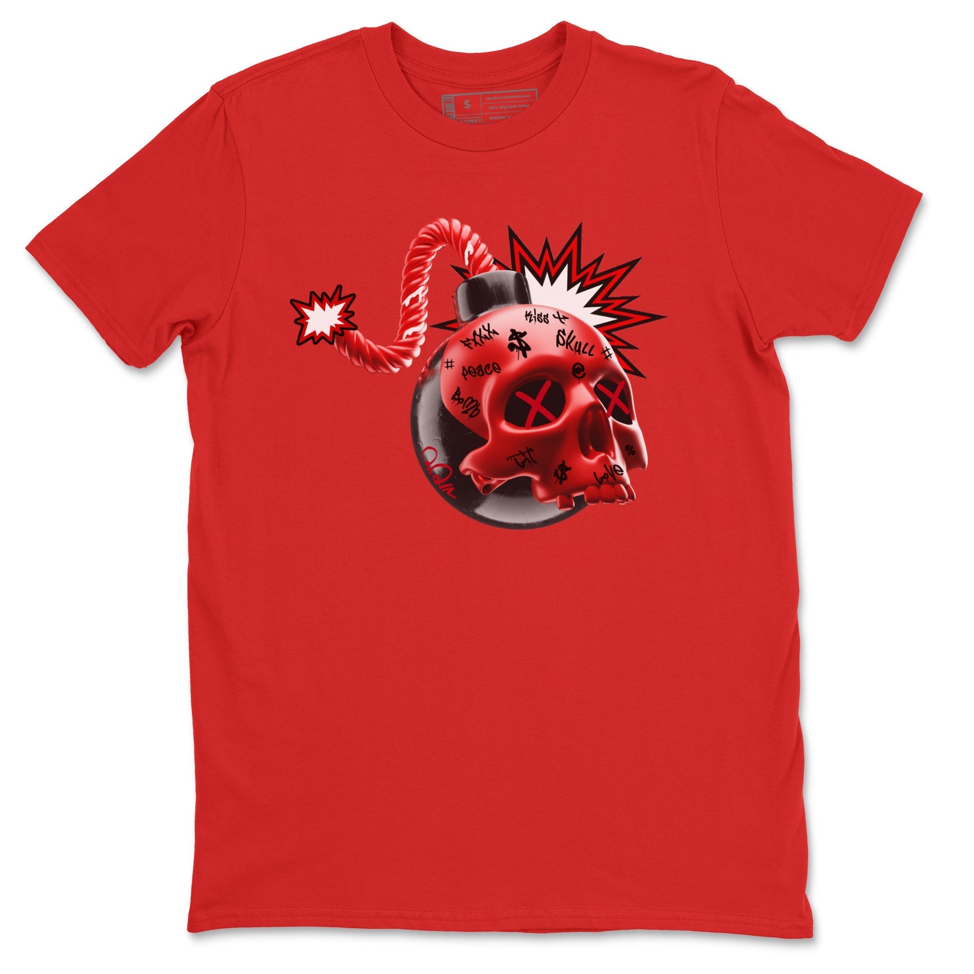 Skull Bomb Unisex Tops - Air Jordan 1 Satin Bred