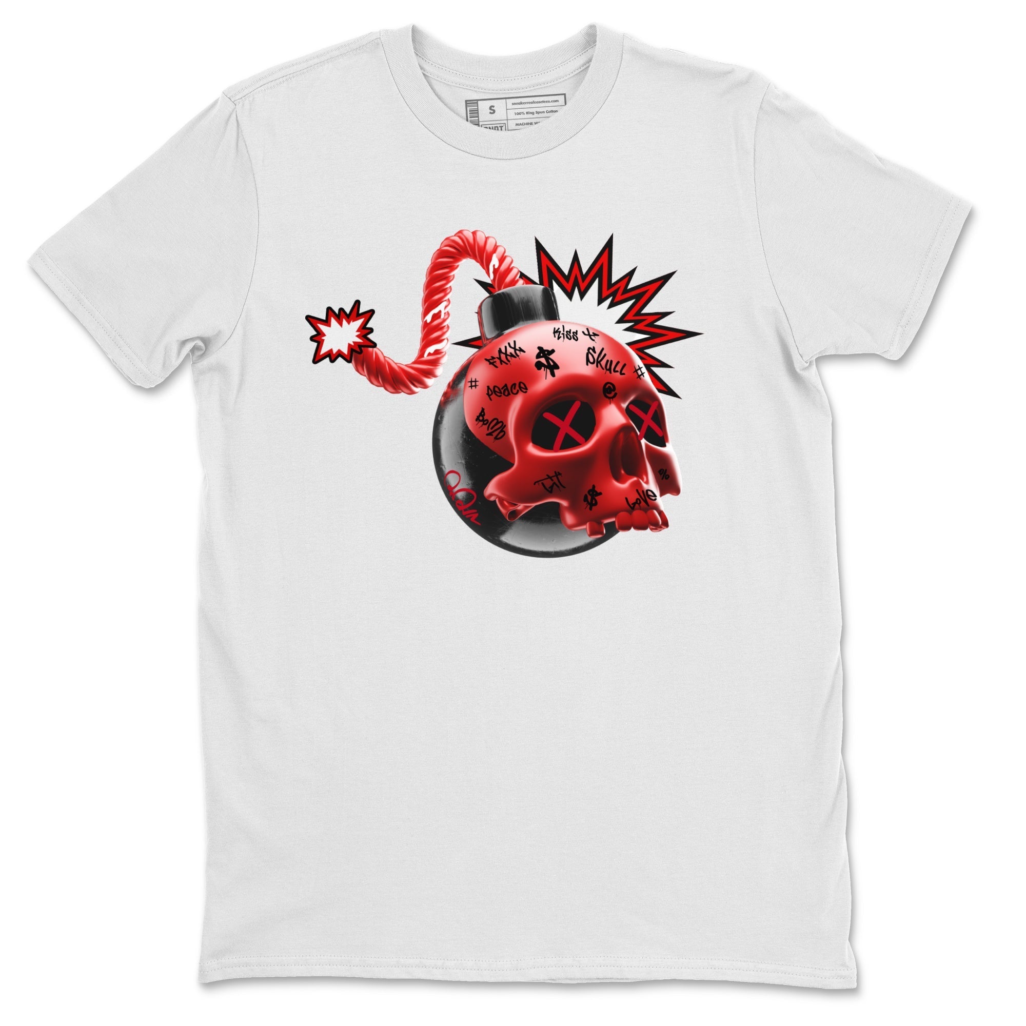 Skull Bomb Unisex Tops - Air Jordan 1 Satin Bred
